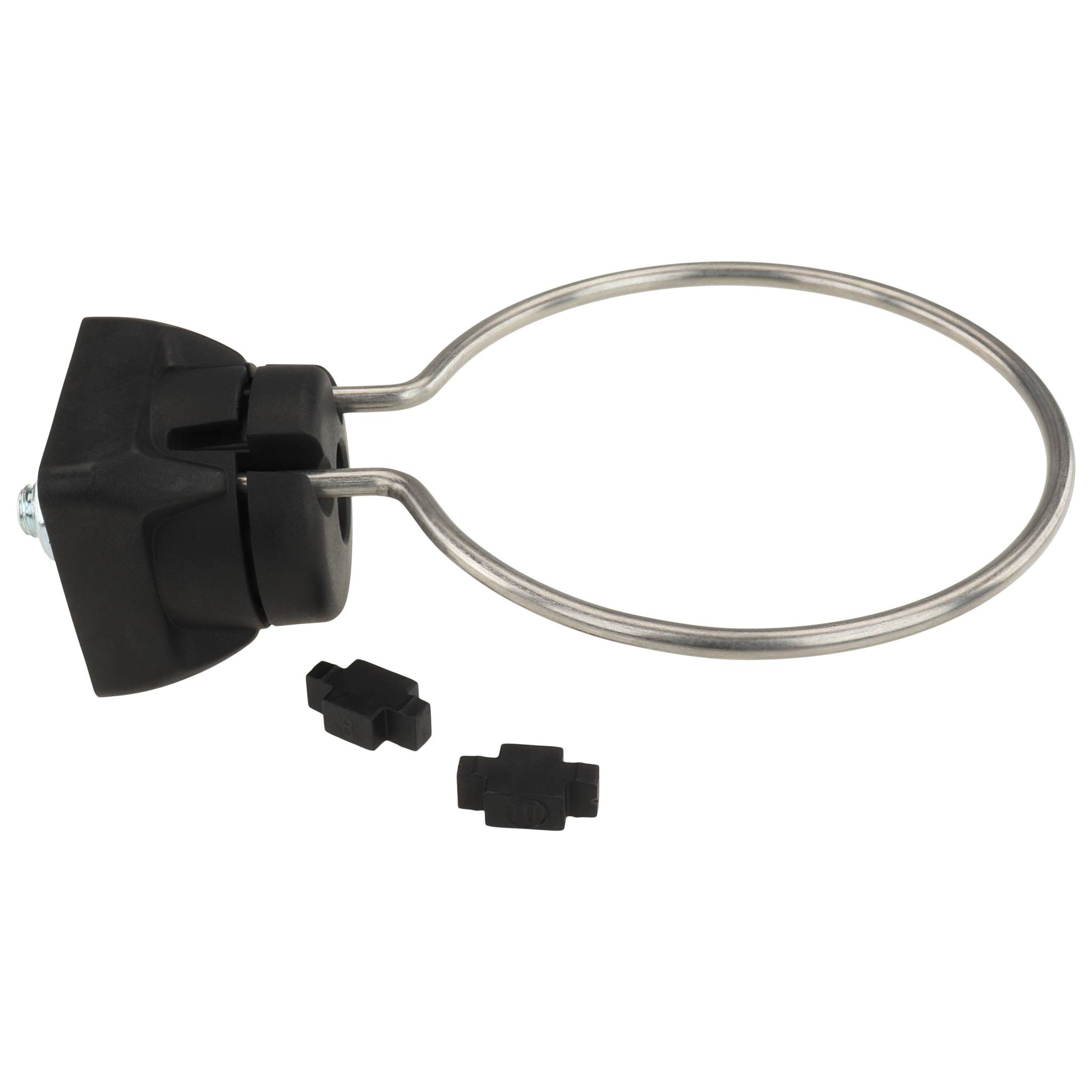 Werkzeughalter FX D80, 132x50x40, Kunststoff / Stahl / Edelstahl, blank, schwarz