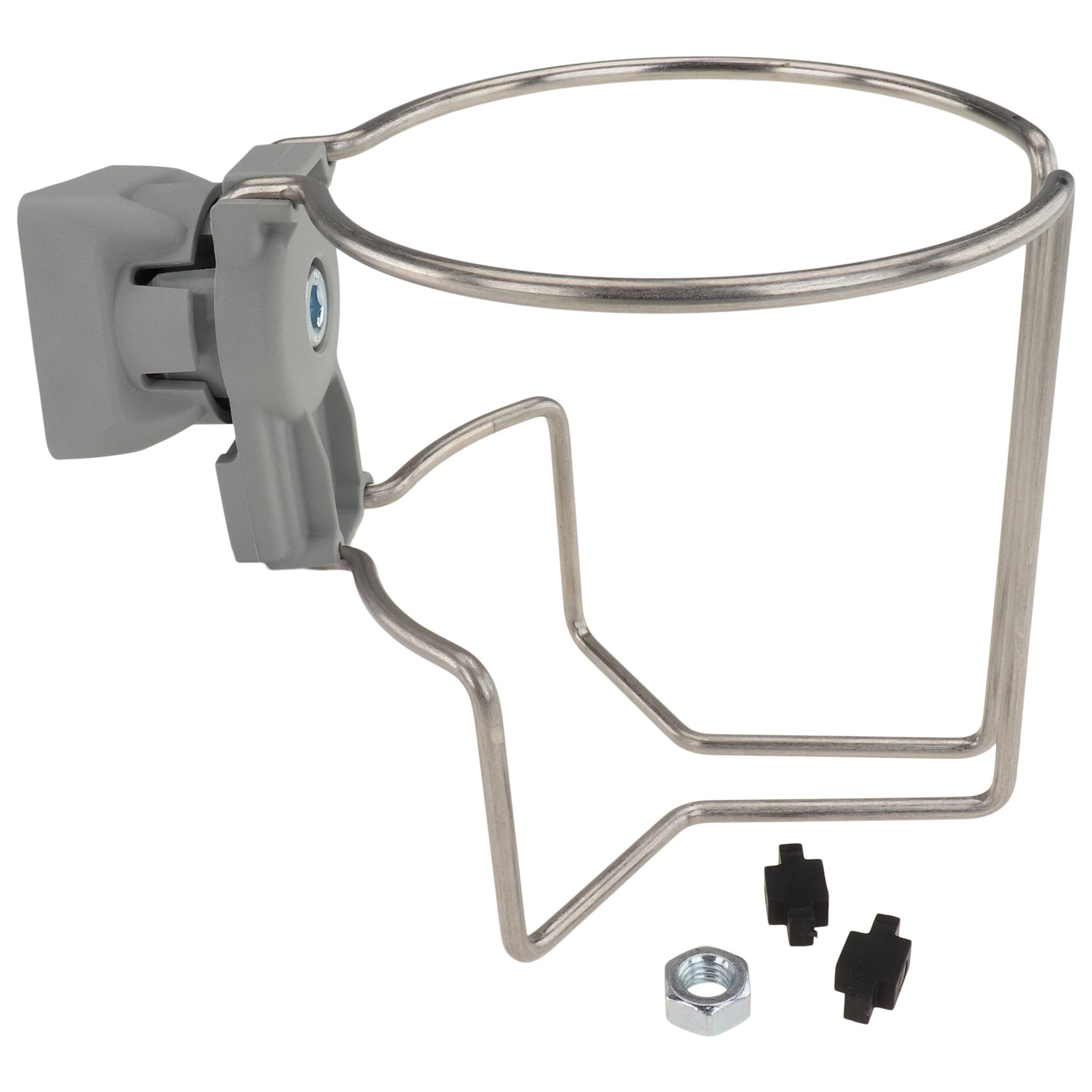 Flaschenhalter FX, 150x101x40, Kunststoff / Stahl / Edelstahl, blank, grau