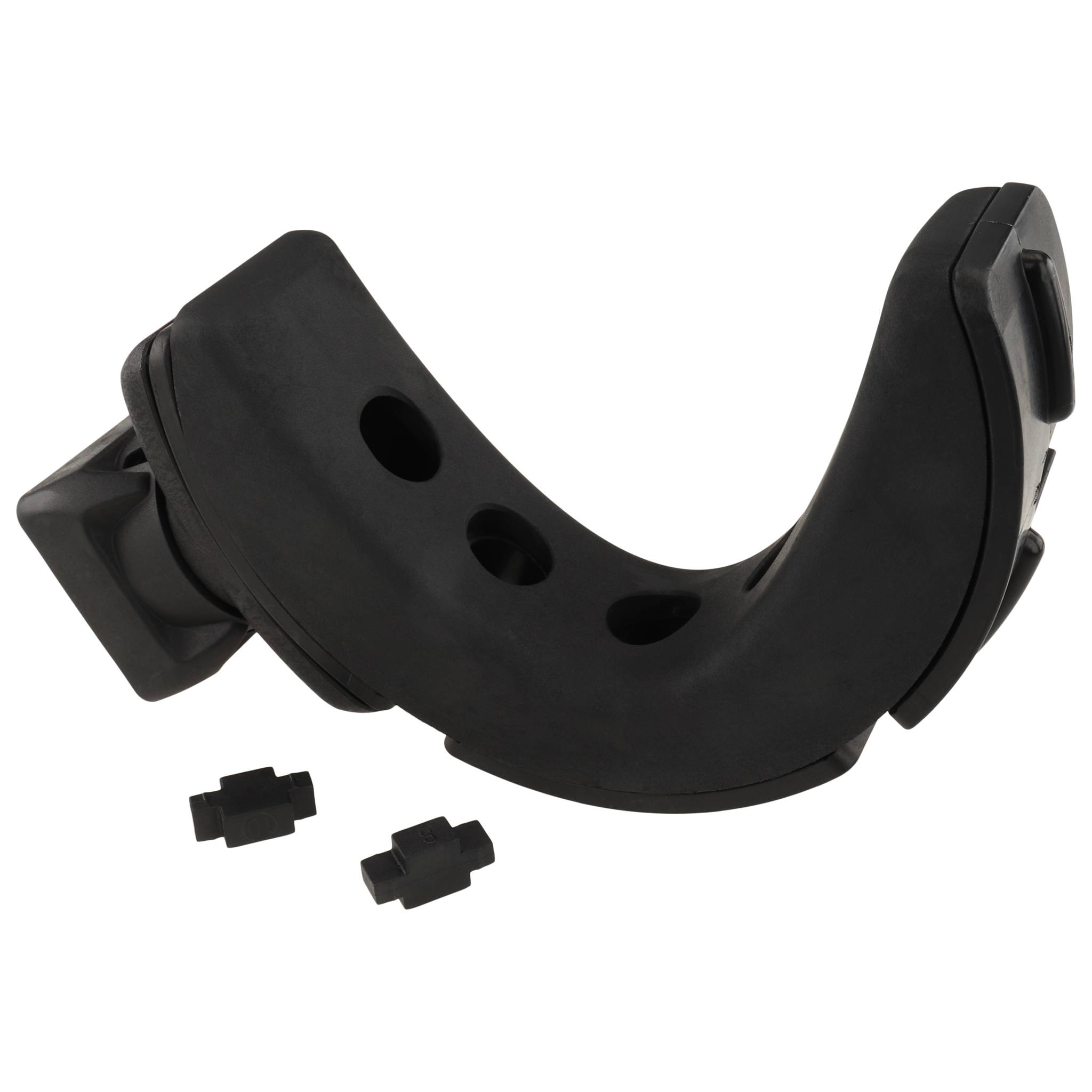 Packband-Handabrollerhalter FX, 161x40x40, Kunststoff / Stahl, TPE beschichtet, schwarz