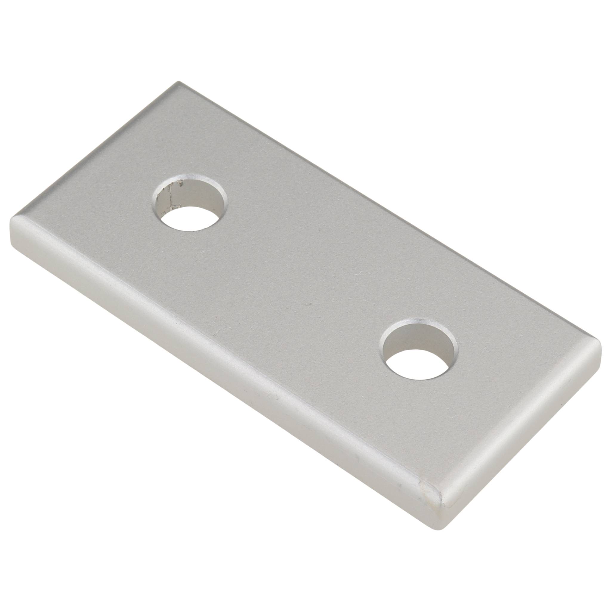 Platte, Verbinderplatte, 57x27x5, Aluminium, eloxiert, alufarbig