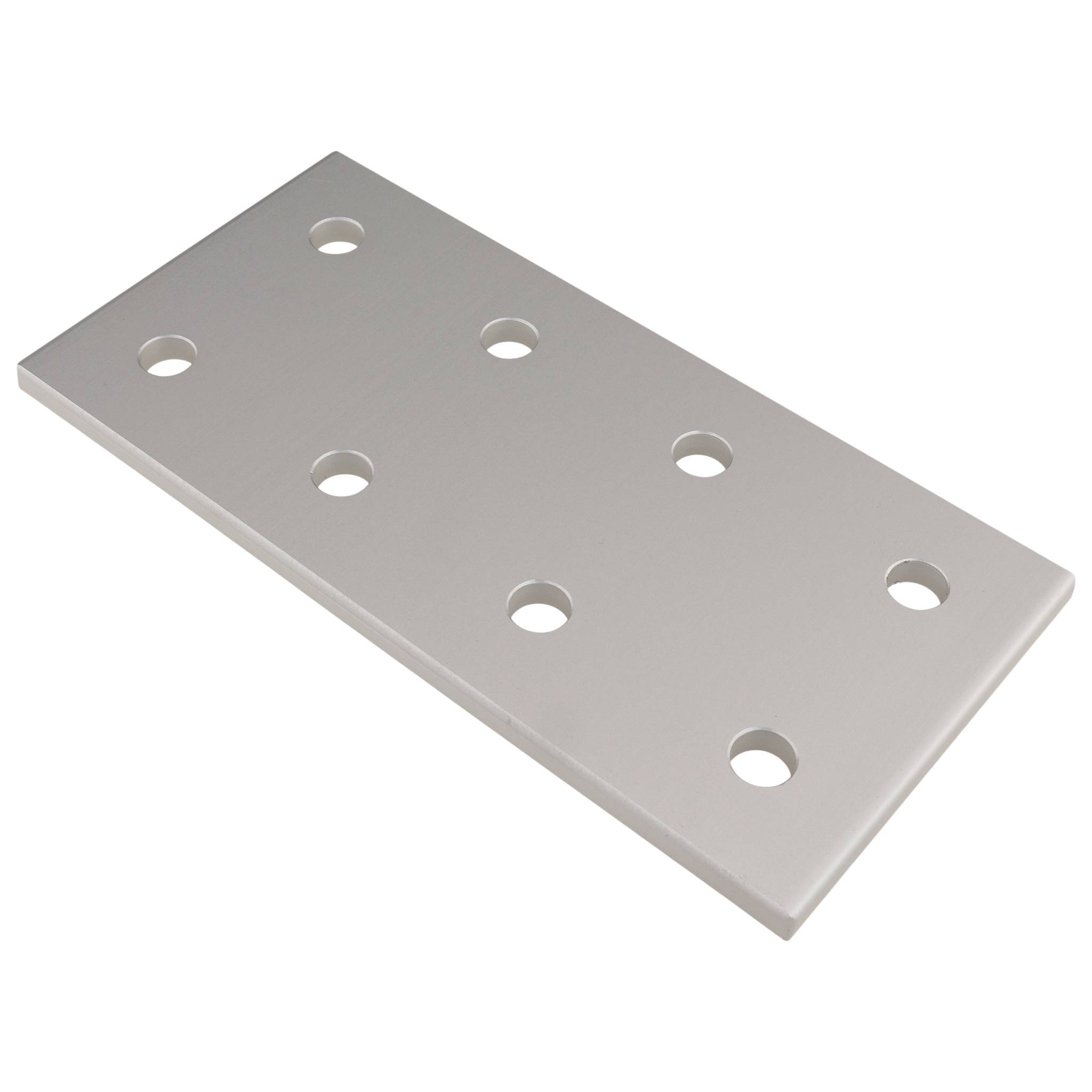 Platte, Verbinderplatte, 156x76x6, Aluminium, eloxiert, alufarbig