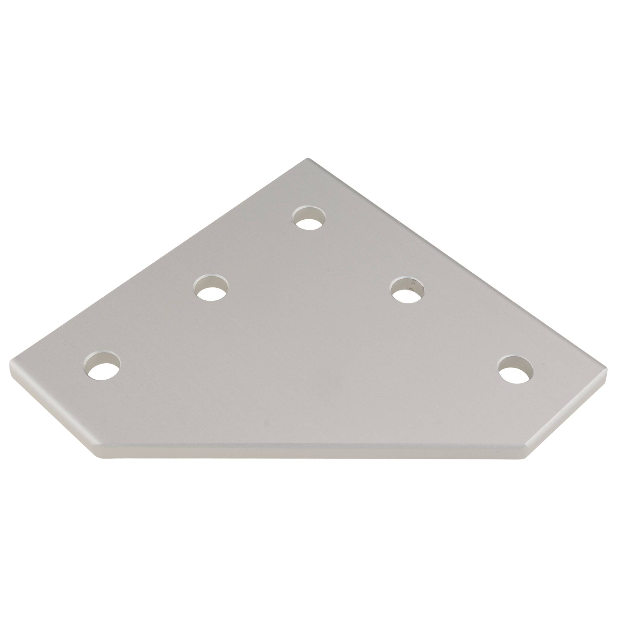 Platte, Verbinderplatte, 88,5x88,5x5, Aluminium, eloxiert, alufarbig