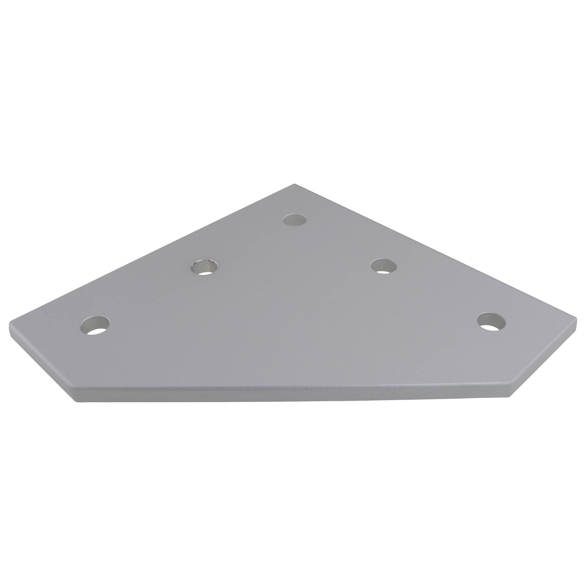 Platte, Verbinderplatte, 133x133x6, Aluminium, eloxiert, alufarbig