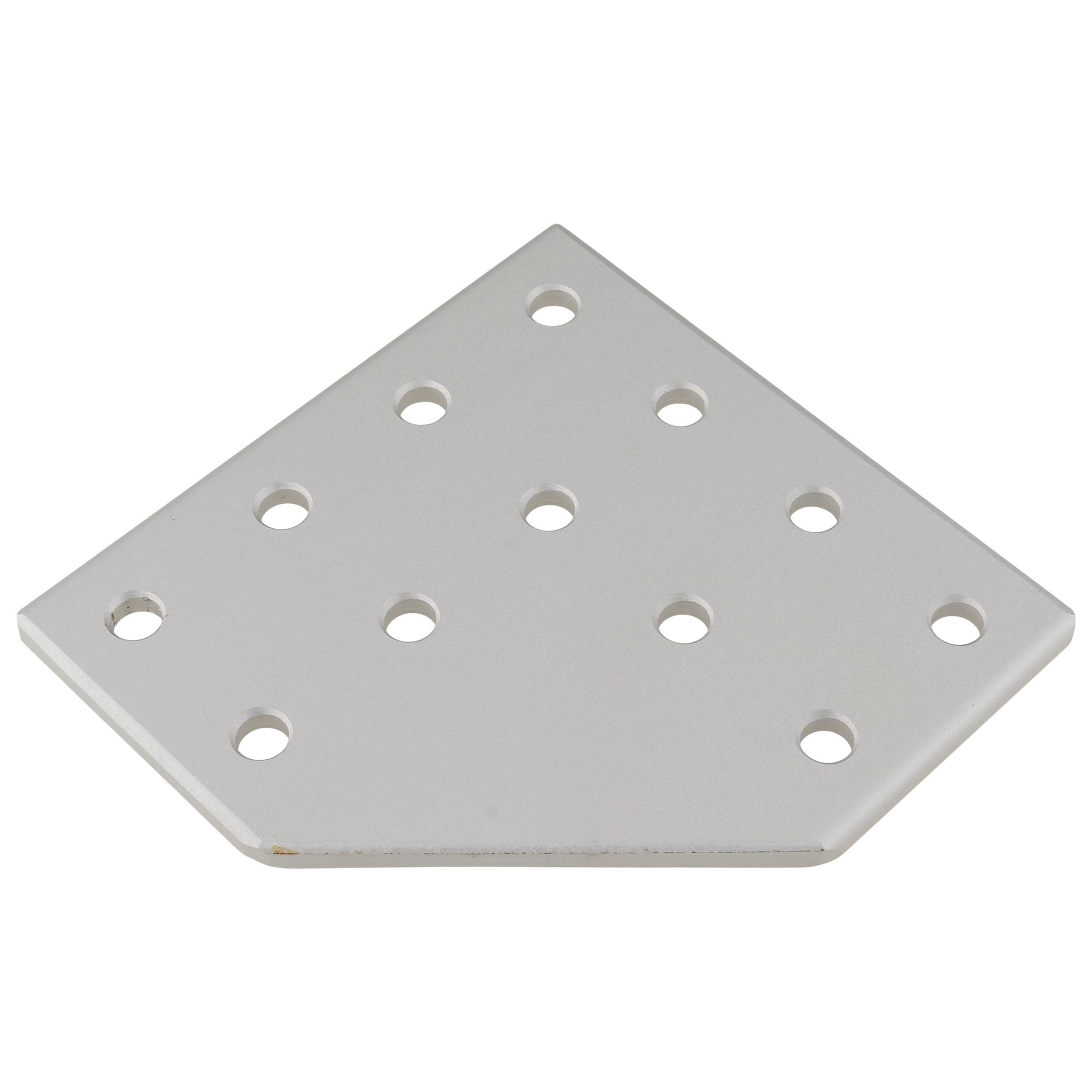 Platte, Verbinderplatte, 79x79x4, Aluminium, eloxiert, alufarbig