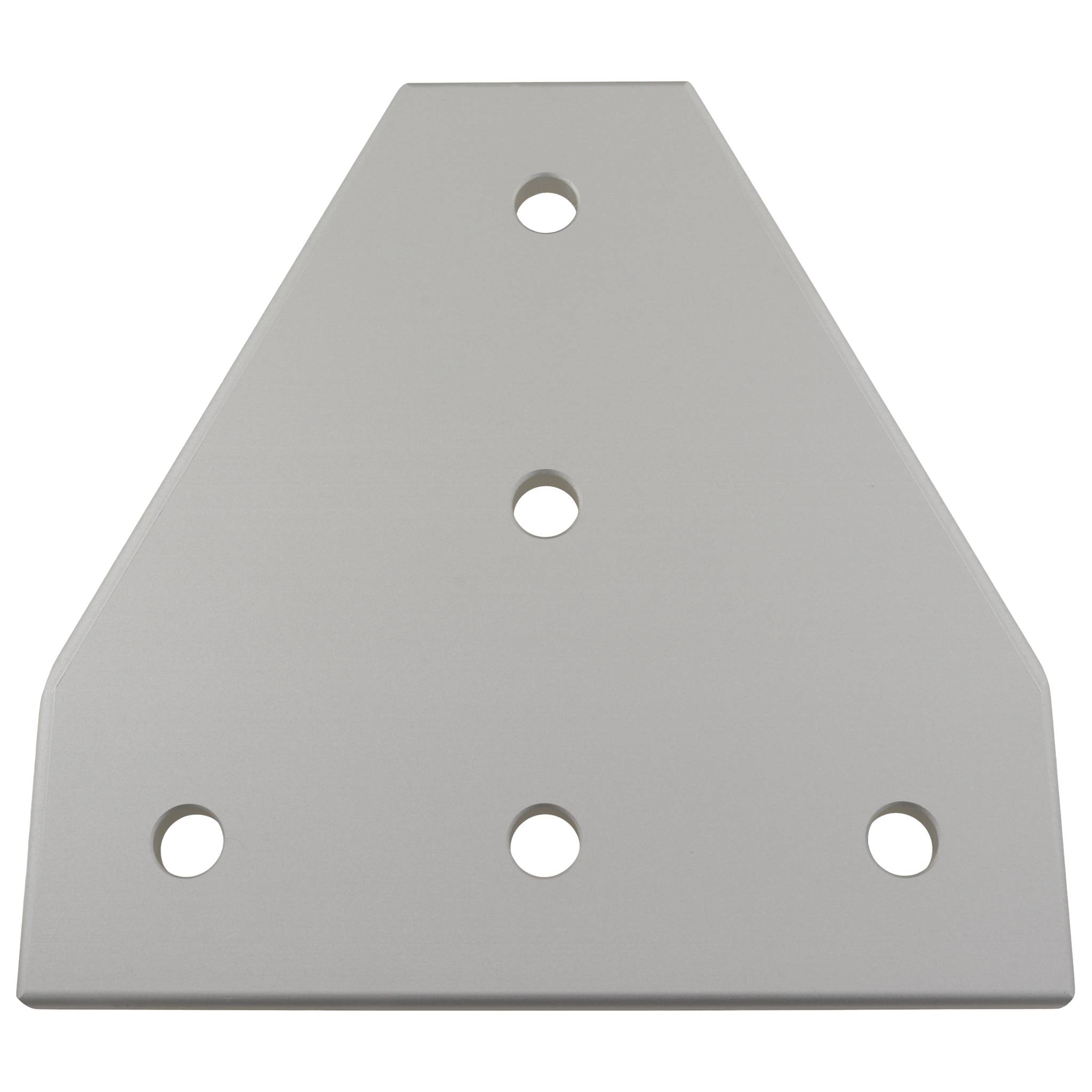 Platte, Verbinderplatte, 131x131x6, Aluminium, eloxiert, alufarbig