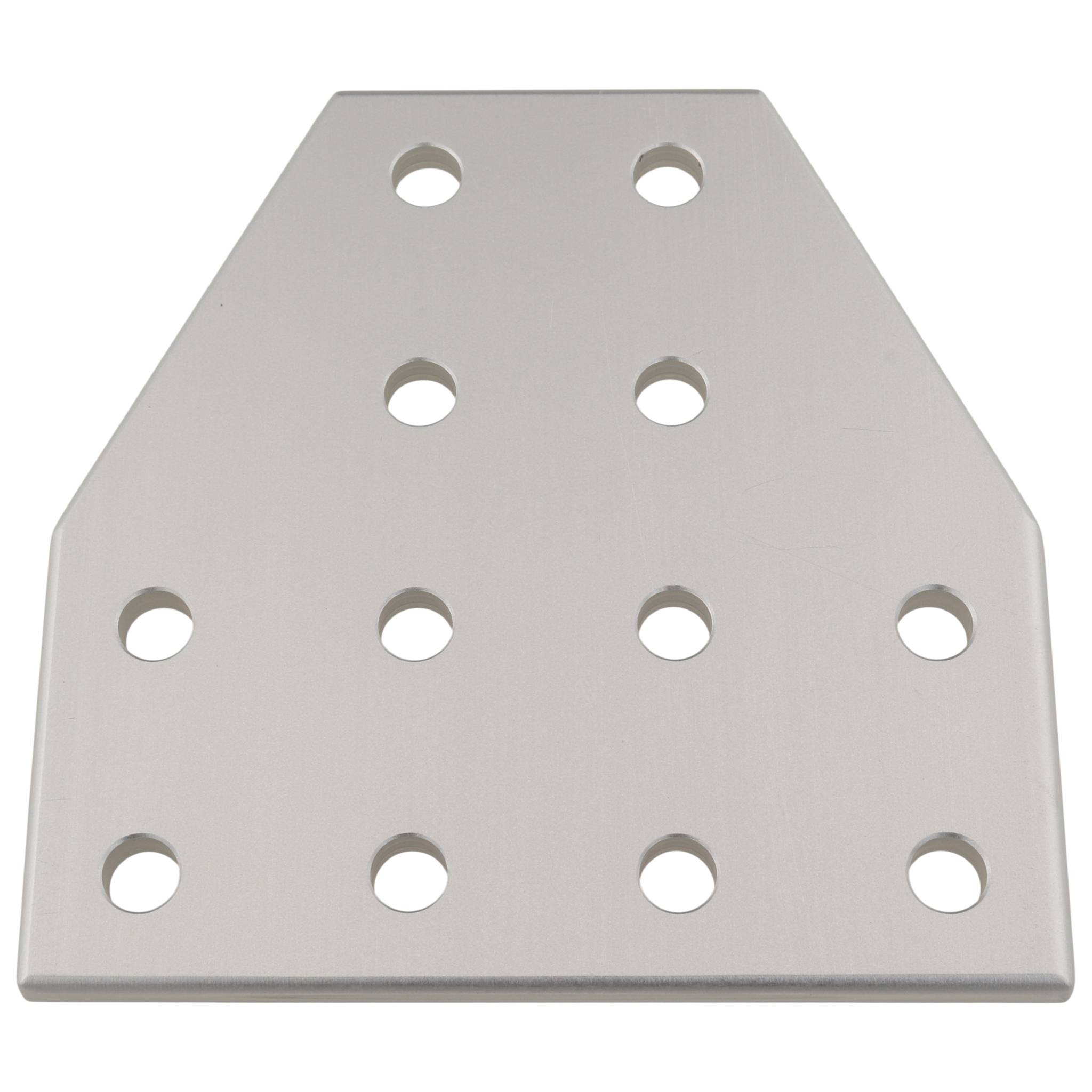 Platte, Verbinderplatte, 78x78x4, Aluminium, eloxiert, alufarbig