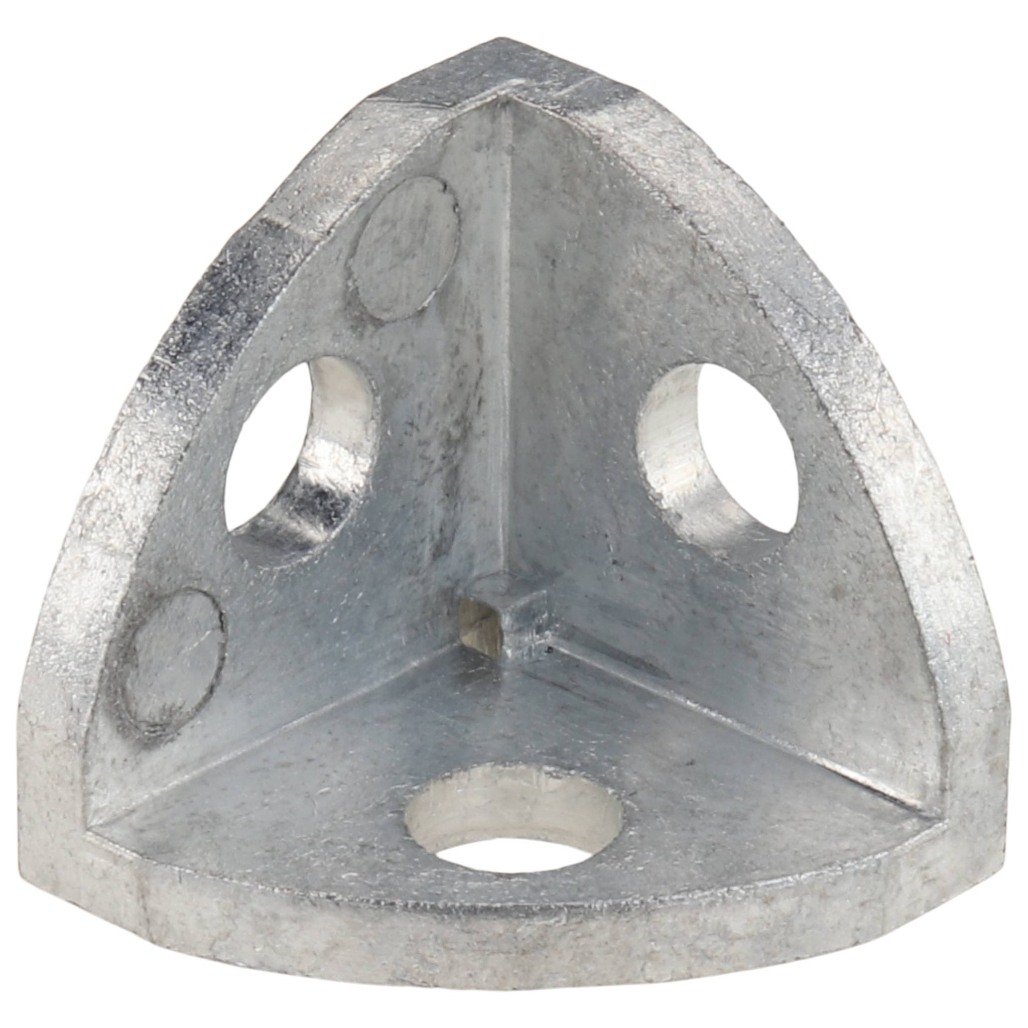 Winkel, 19x19x19, Zink-Druckguß, blank