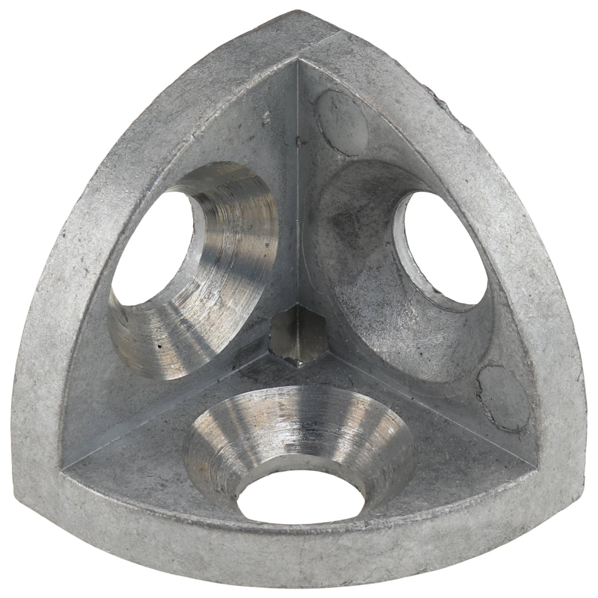 Winkel, 28x28x28, Zink-Druckguß, blank