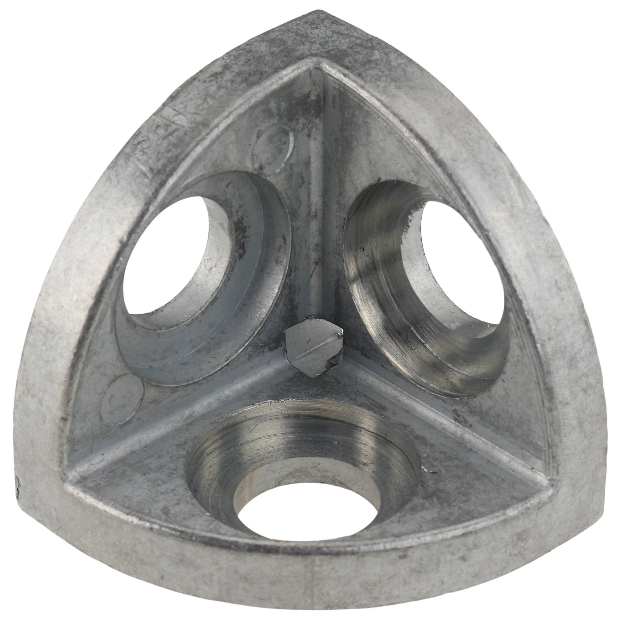 Winkel, 37x37x37, Zink-Druckguß, blank