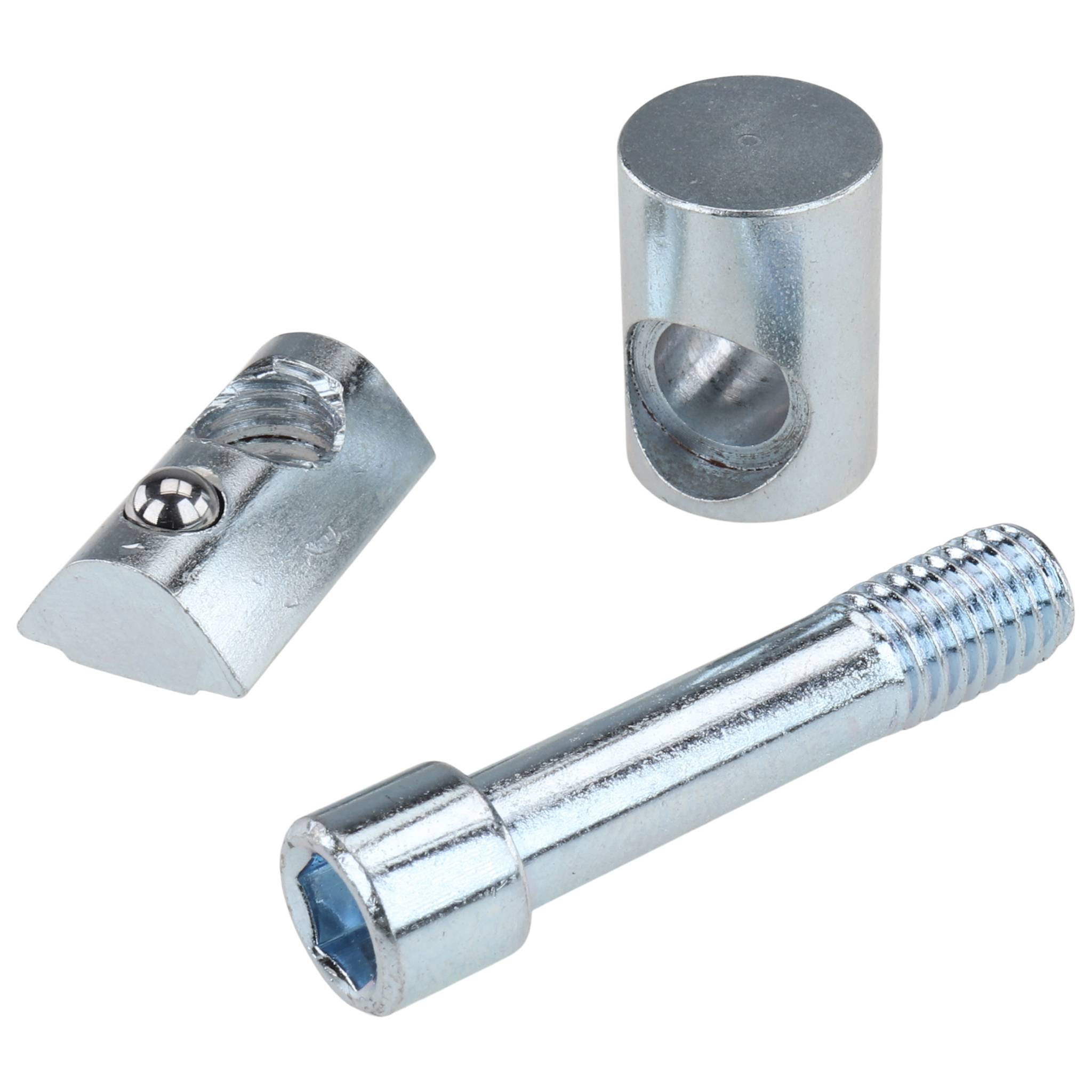 Bolzenverbinder, 20x8x8, Stahl, verzinkt