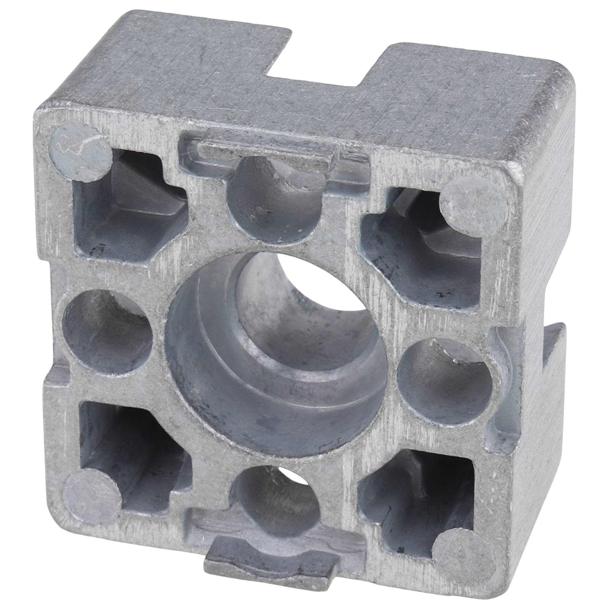 Verbinder, Plattenverbinder, 30x30x15, Aluminiumdruckguß, blank, alufarbig