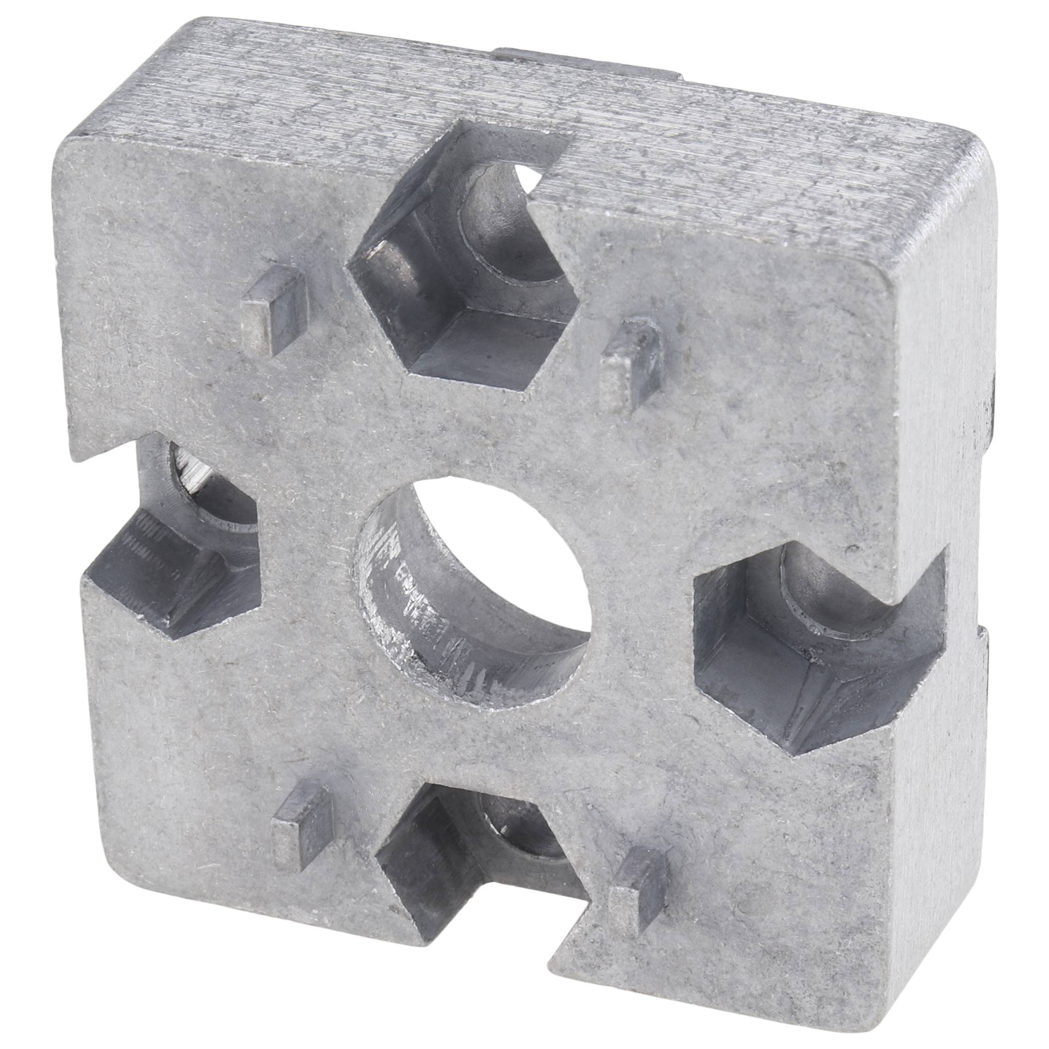 Verbinder, Plattenverbinder, 45x45x15, Aluminiumdruckguß, blank, alufarbig