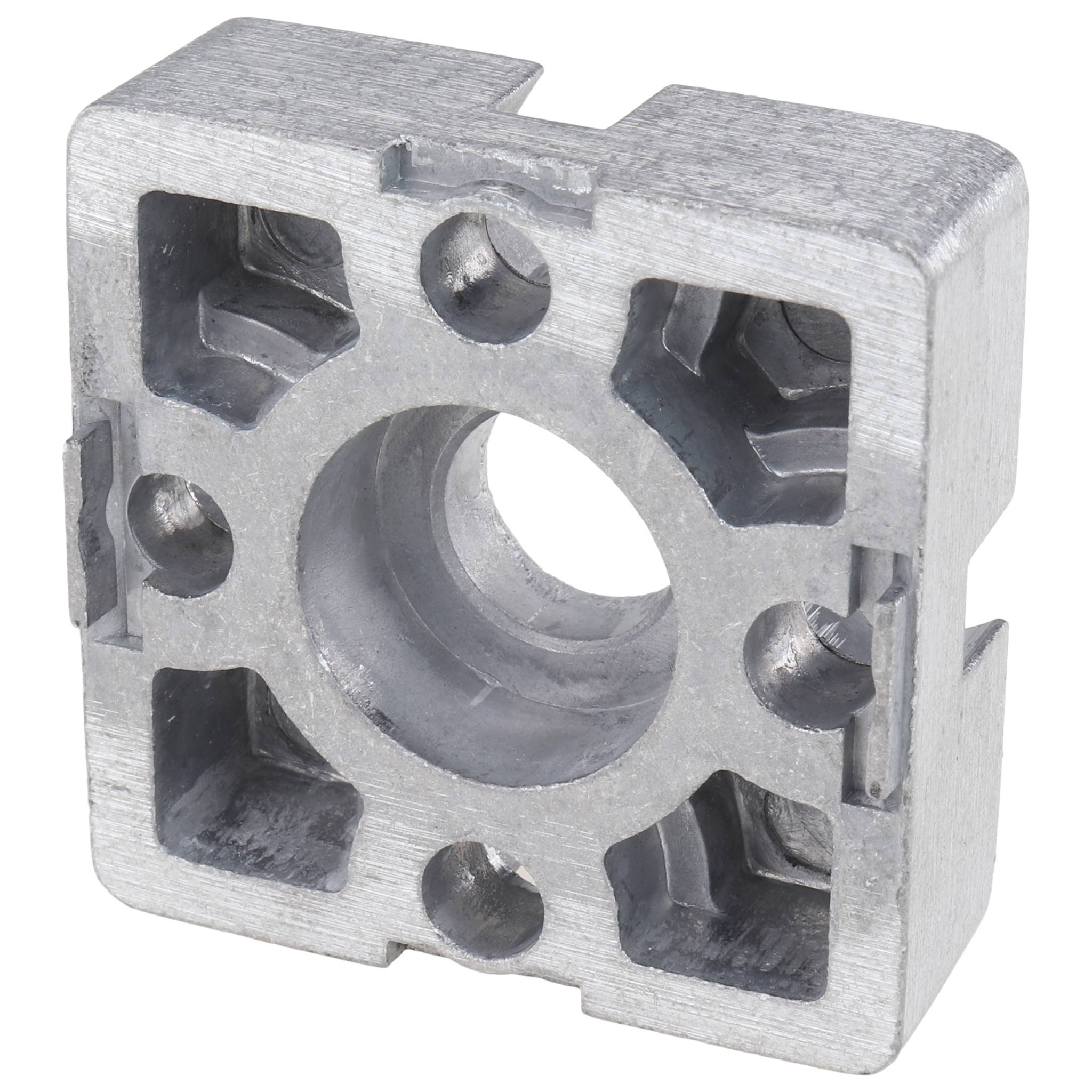 Verbinder, Plattenverbinder, 45x45x15, Aluminiumdruckguß, blank, alufarbig