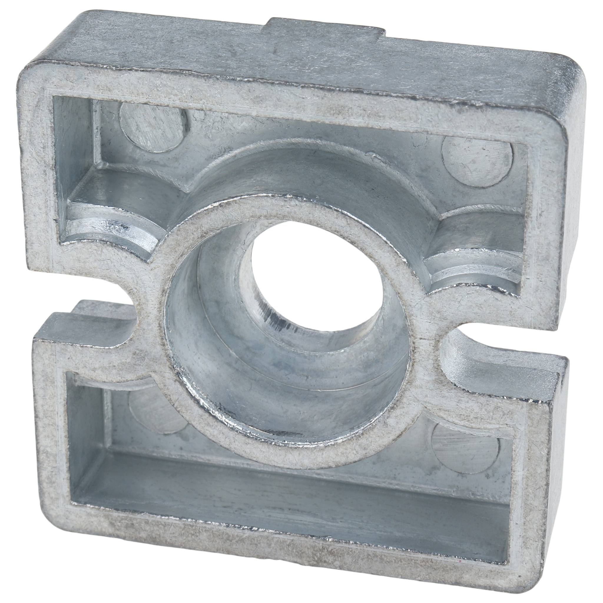 Verbinder, Plattenverbinder, 45x45x13, Zink-Druckguß, pulverbeschichtet, alufarbig