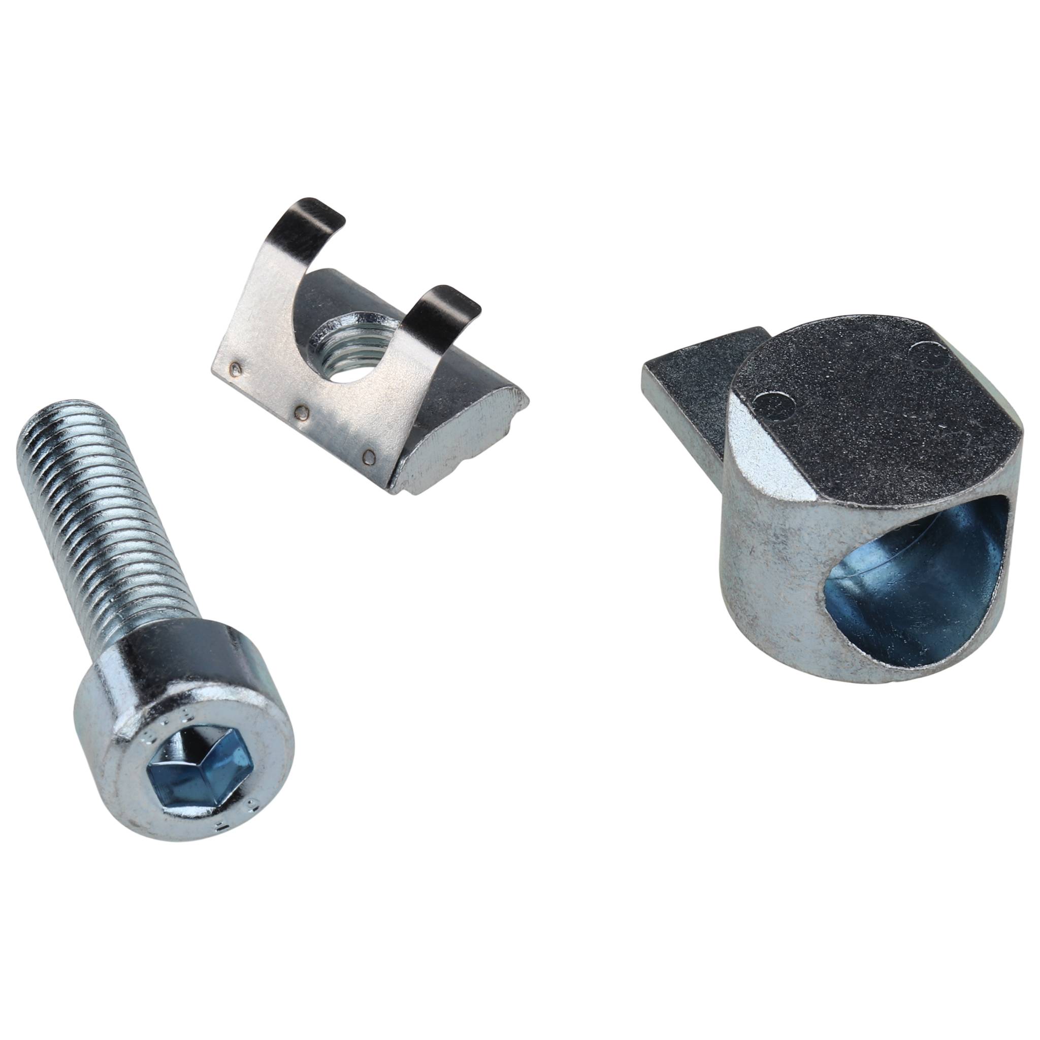 Verbinder, Univerbinder, D20x16, Zink-Druckguß, blank