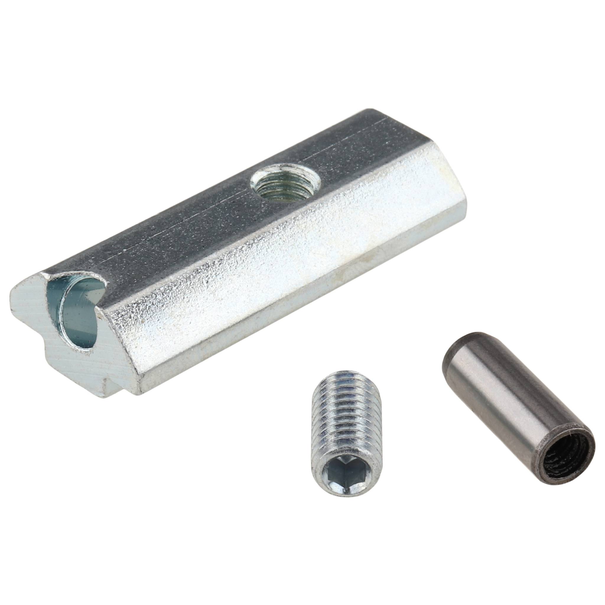 Nutenstein, Verstiftungsnutenstein, 40x17x10, Stahl, verzinkt