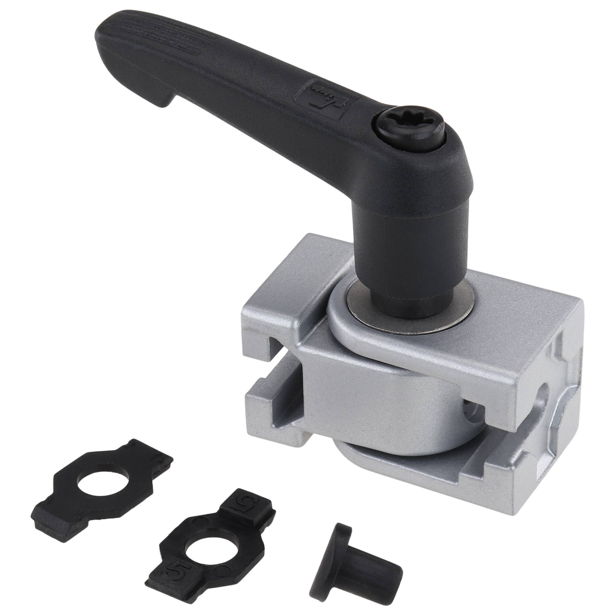 Gelenk, 20x20x30, Aluminiumdruckguß, pulverbeschichtet, alufarbig