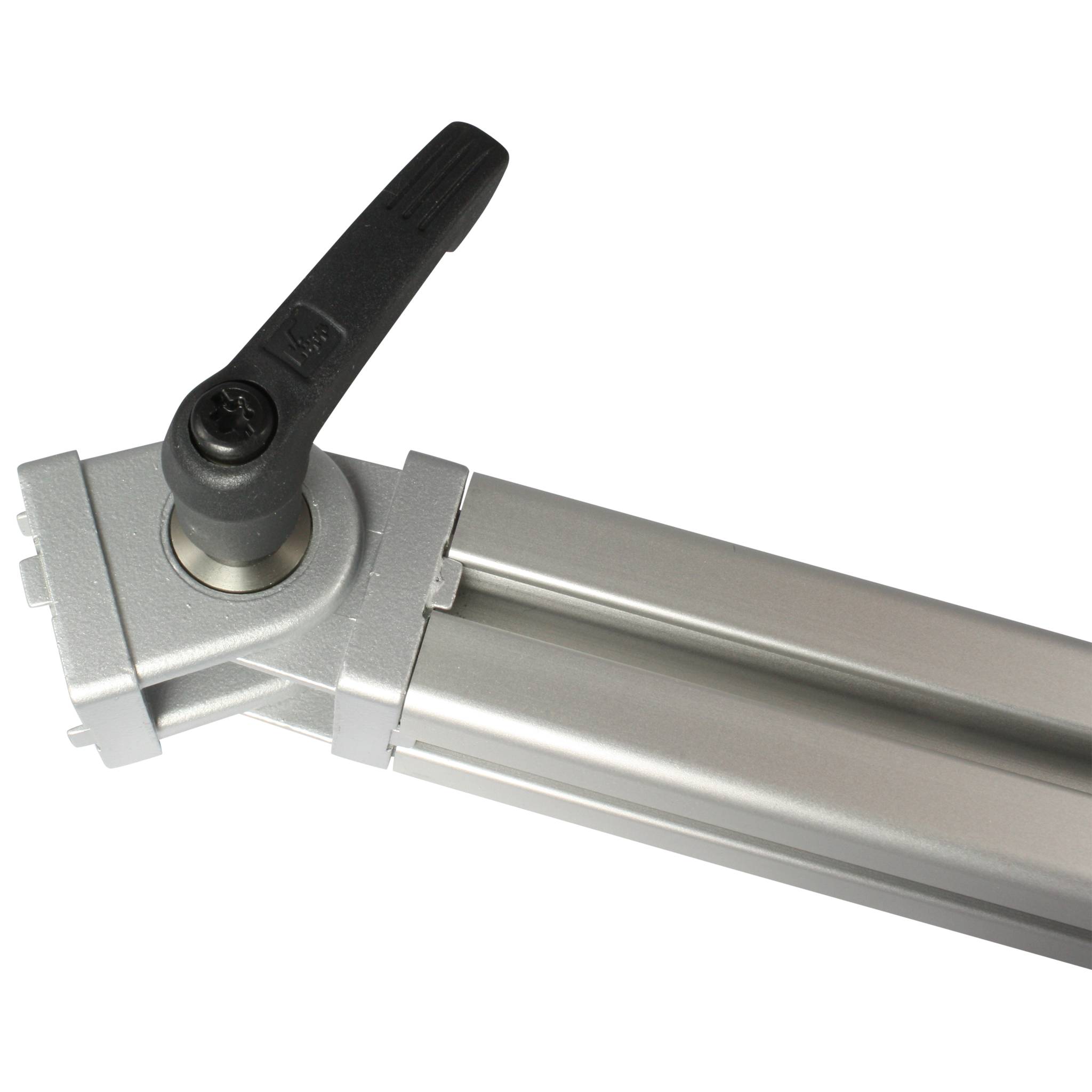 Gelenk, 30x30x45, Zink-Druckguß, pulverbeschichtet, alufarbig