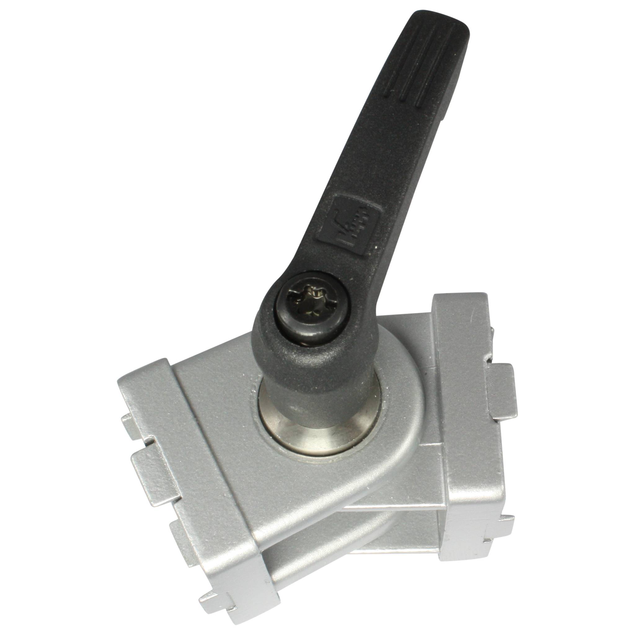 Gelenk, 30x30x45, Zink-Druckguß, pulverbeschichtet, alufarbig