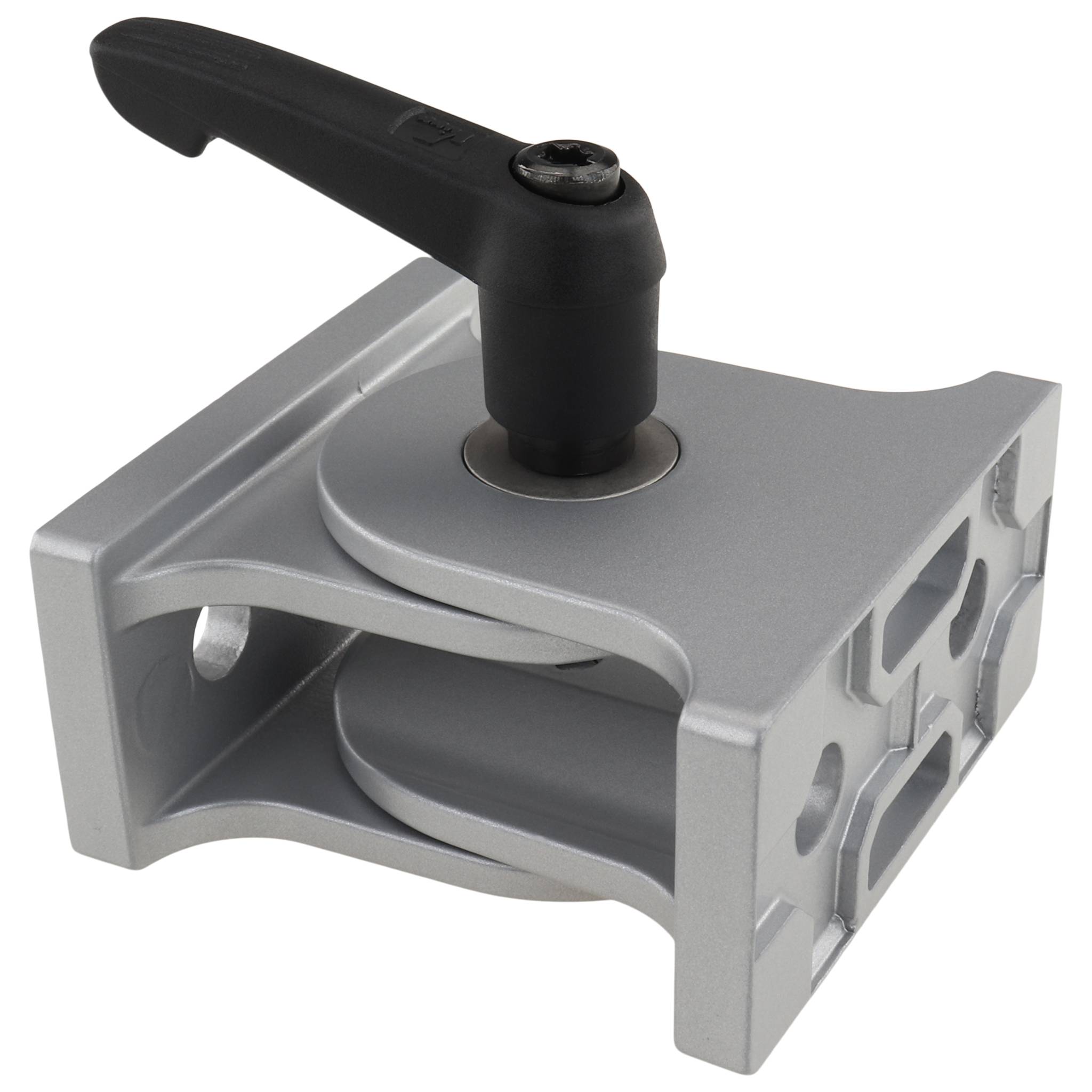 Gelenk, 30x60x45, Aluminiumdruckguß, pulverbeschichtet, alufarbig