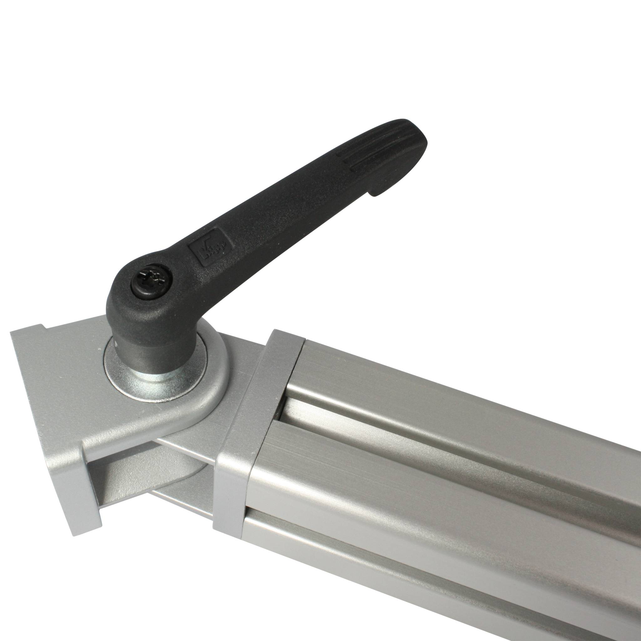 Gelenk, 40x40x60, Zink-Druckguß, pulverbeschichtet, alufarbig