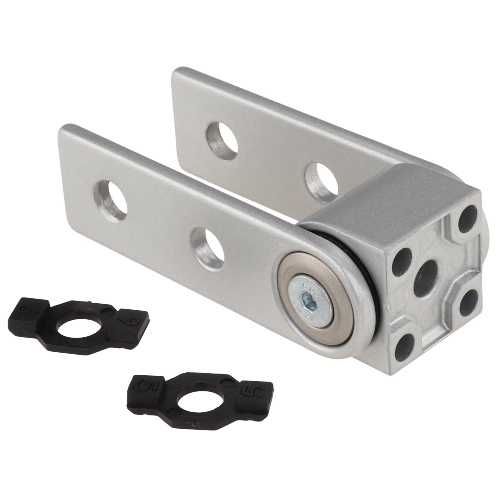 Gelenk, 20x20x61, Aluminiumdruckguß, pulverbeschichtet, alufarbig