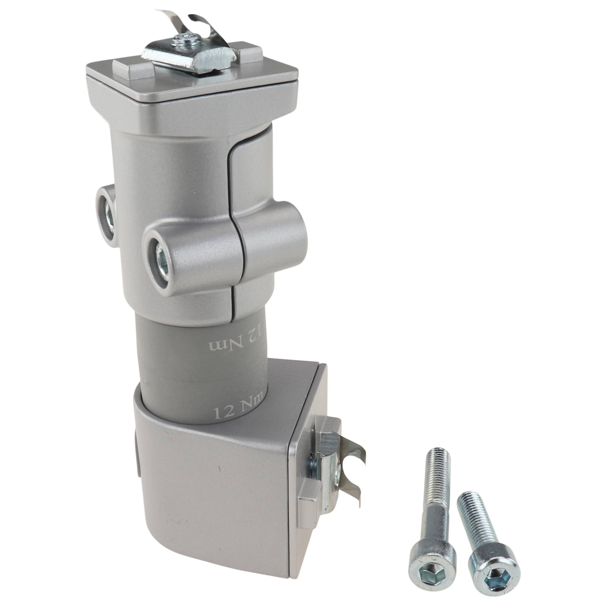 Anschluß-Friktionsgelenk, 40x40x150, Aluminiumdruckguß, lackiert, alufarbig