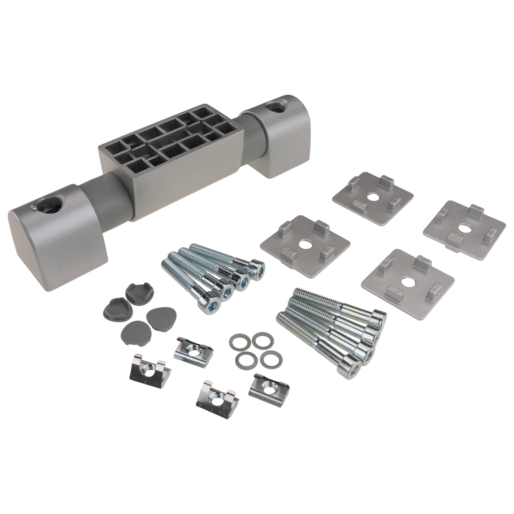 Friktionsgelenk, 45x45x230, Aluminiumdruckguß, lackiert, alufarbig