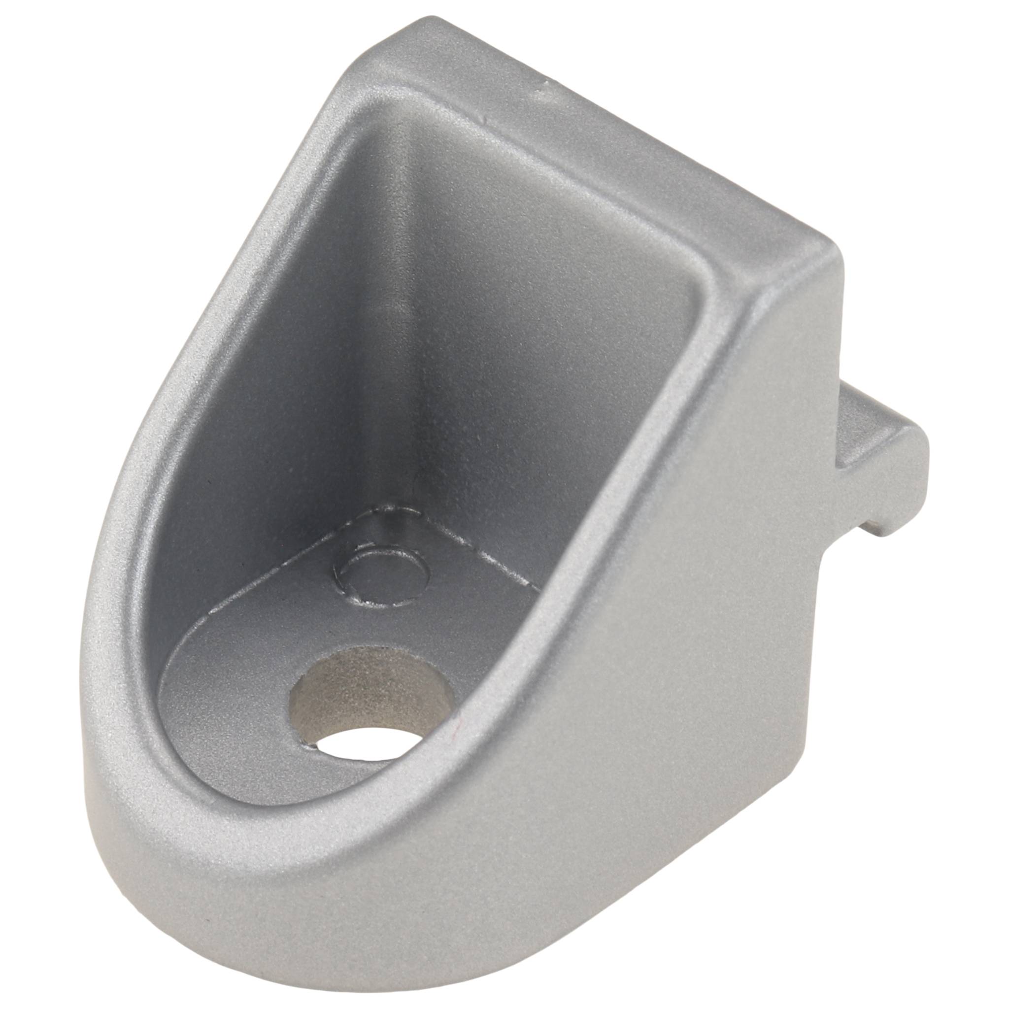 Winkel, Klemmwinkel, 27x27x24, Zink-Druckguß, pulverbeschichtet, alufarbig