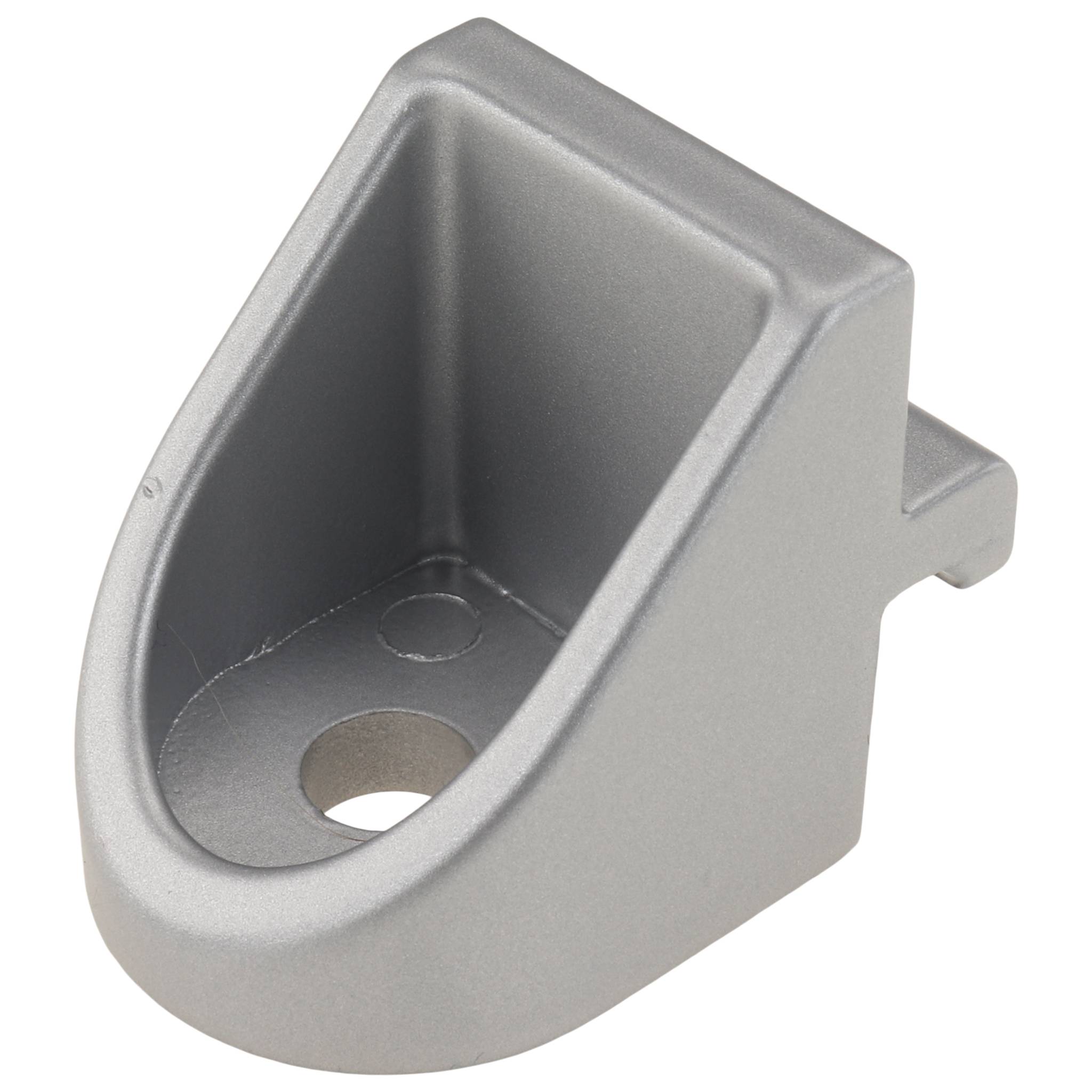 Winkel, Klemmwinkel, 36x36x32, Zink-Druckguß, pulverbeschichtet, alufarbig