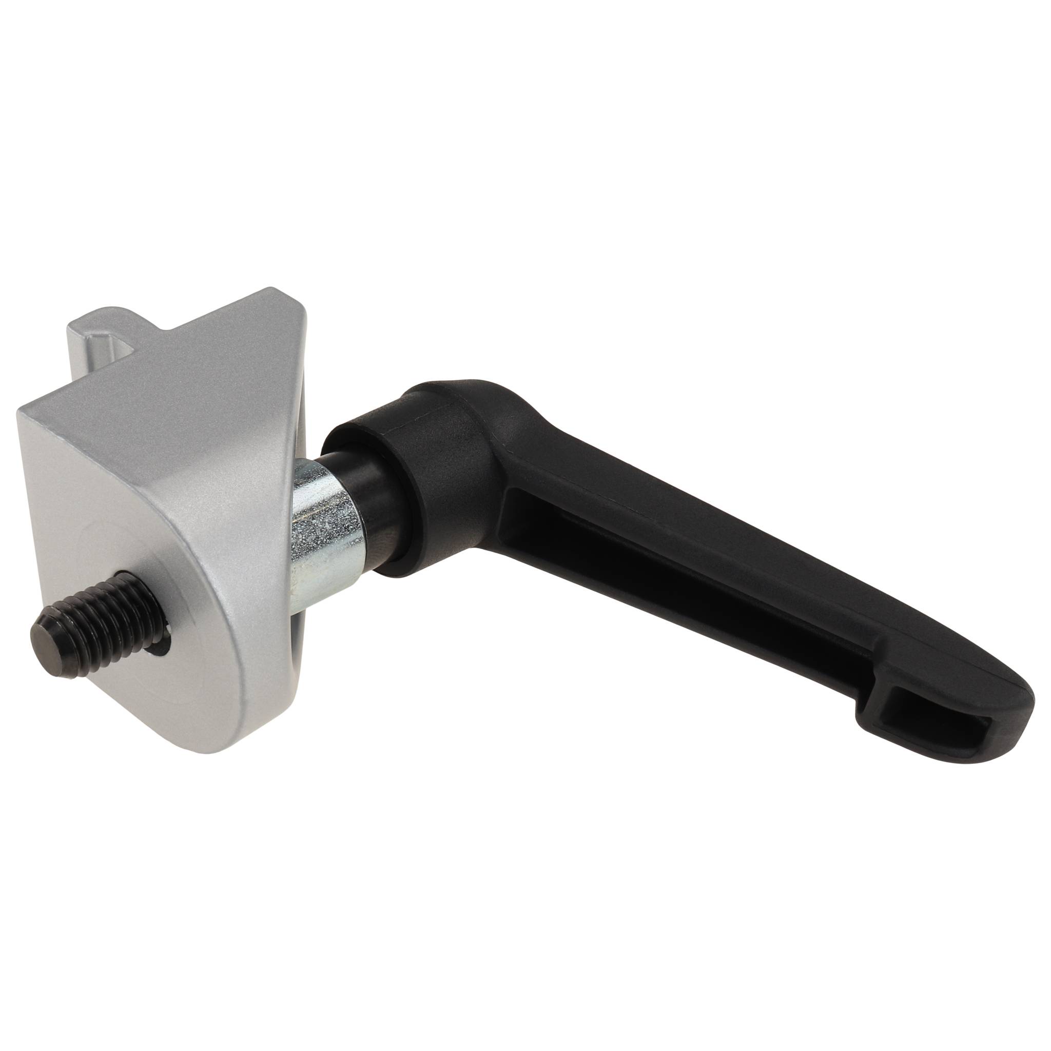 Winkel, Klemmwinkel, 36x36x32, Zink-Druckguß, pulverbeschichtet, alufarbig