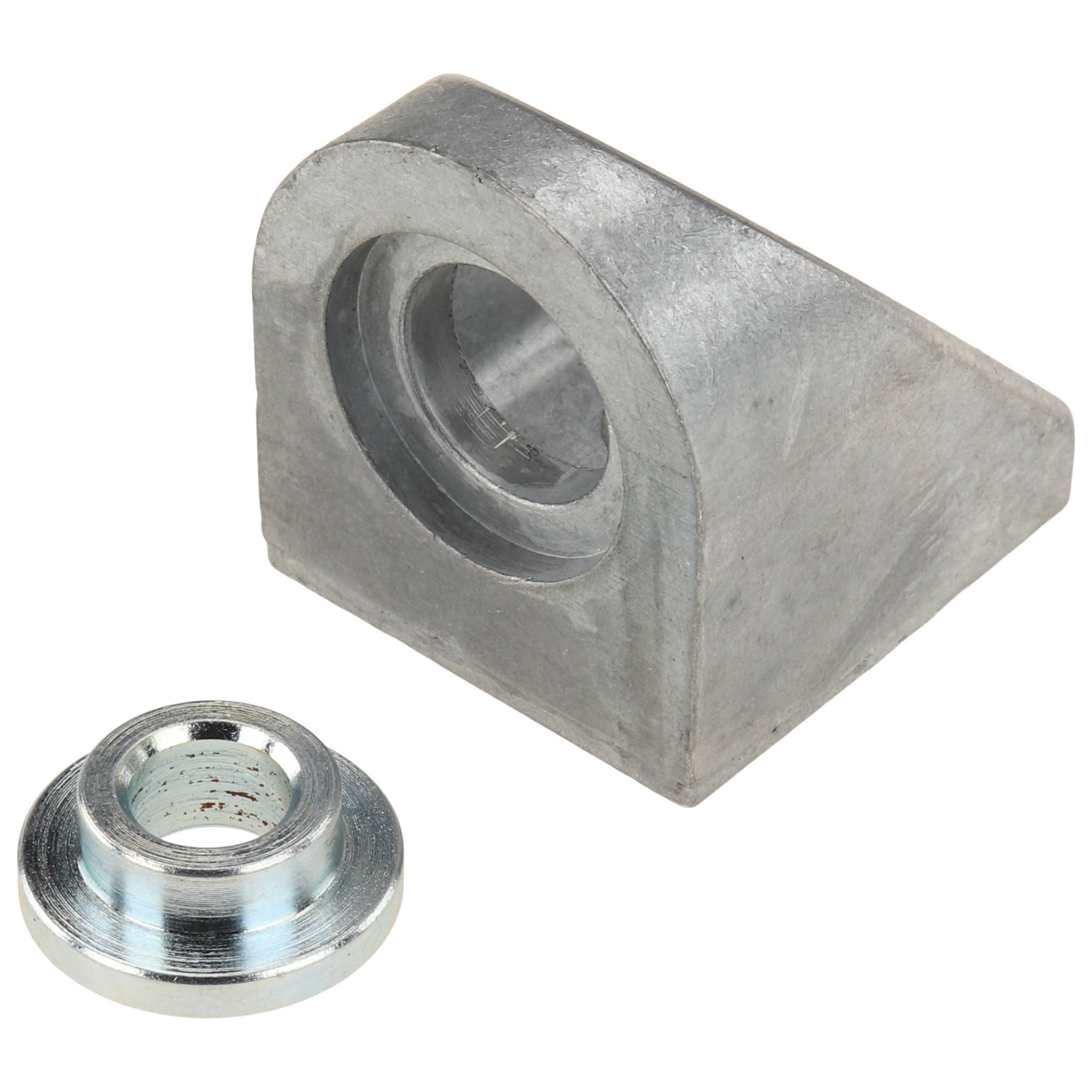 Winkel, Gelenkwinkel, 27x27x24, Zink-Druckguß, blank