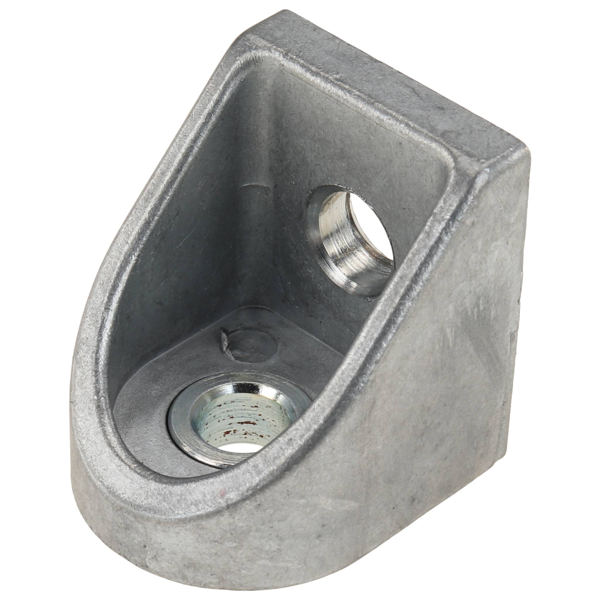 Winkel, Gelenkwinkel, 27x27x24, Zink-Druckguß, blank