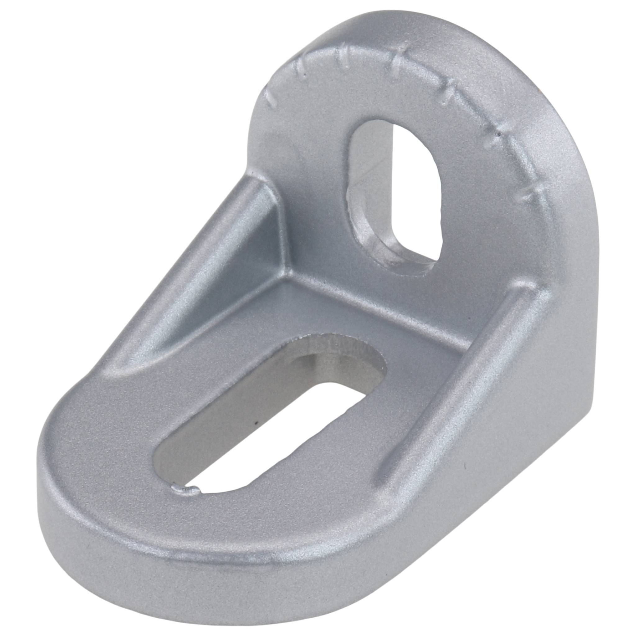 Winkel, Drehwinkel, 28x28x38, Aluminiumdruckguß, pulverbeschichtet, alufarbig