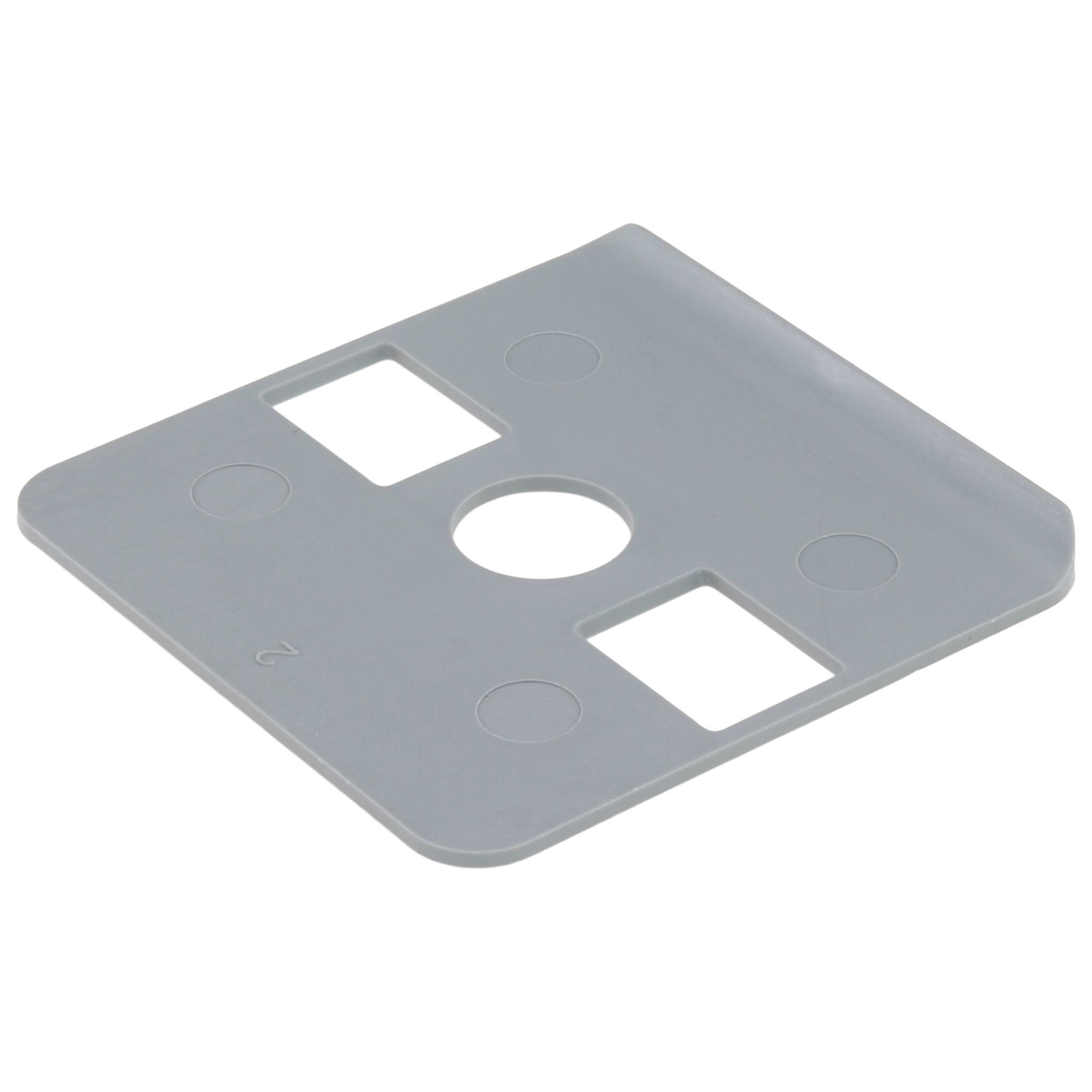 Dichtung, Radiendichtung, 40x40x1, Kunststoff PA glasfaserverstärkt, grau