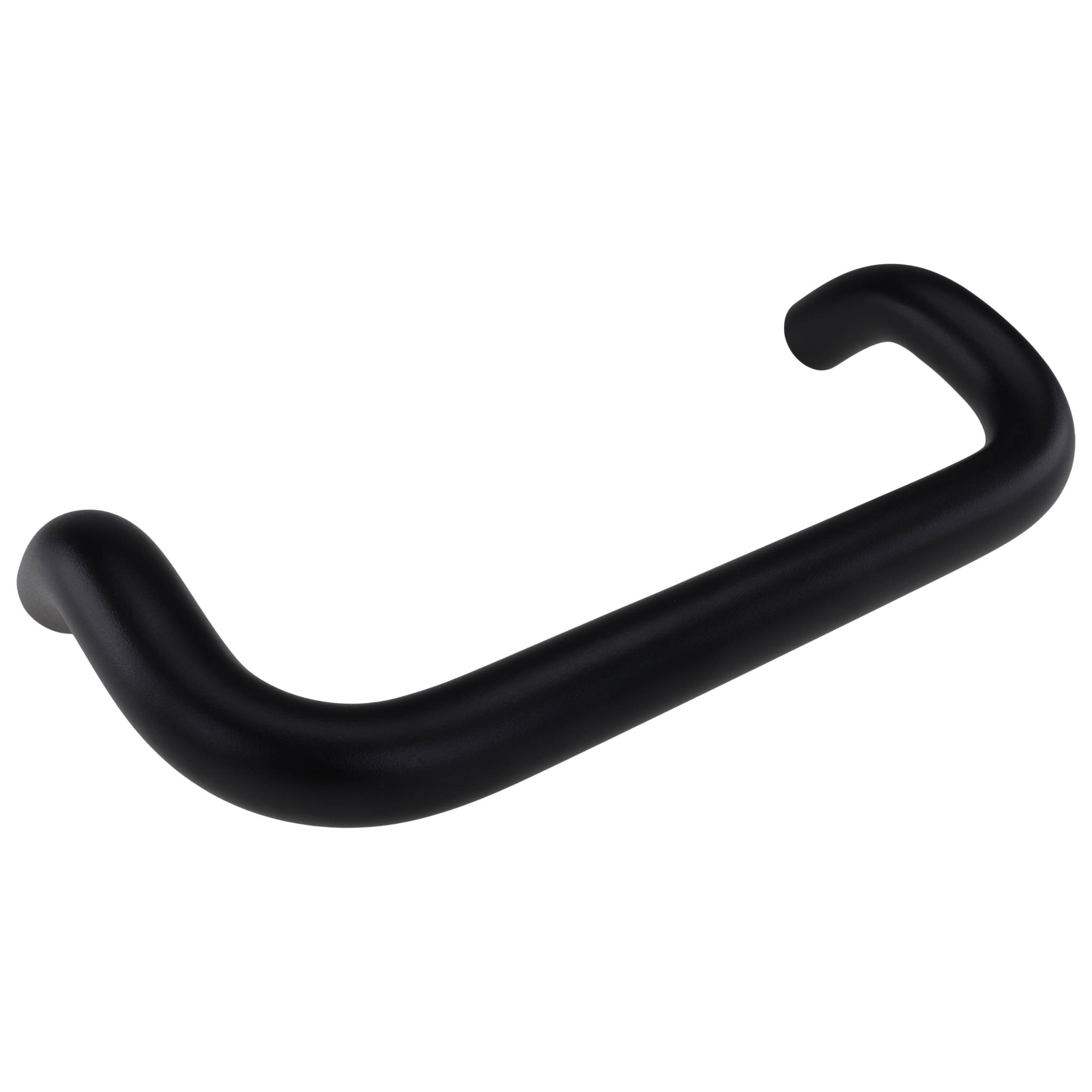 Griff, Handgriff gebogen, 200, Aluminium, pulverbeschichtet, schwarz