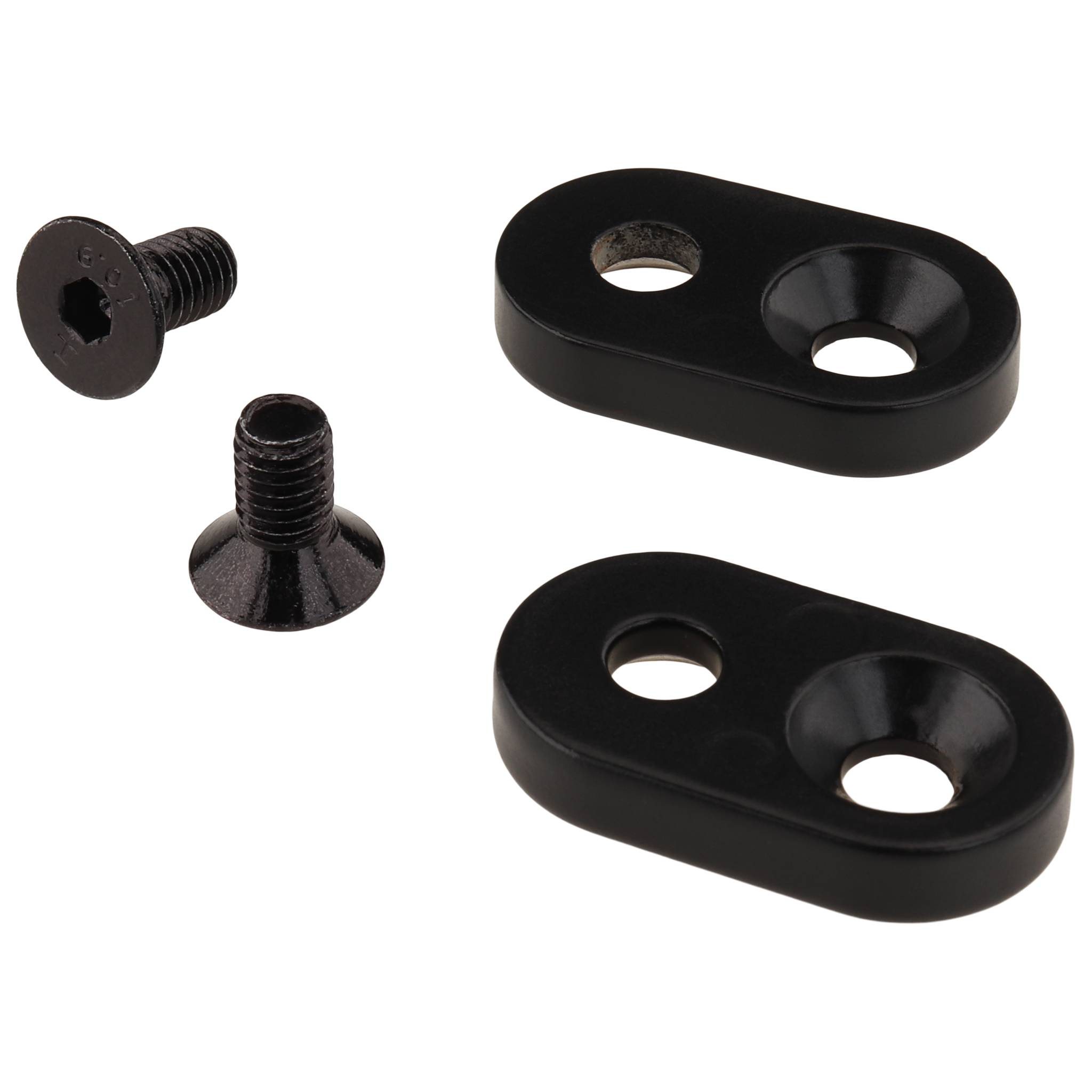 Befestigungssatz für Handgriff, 120, Zink-Druckguß, pulverbeschichtet, schwarz