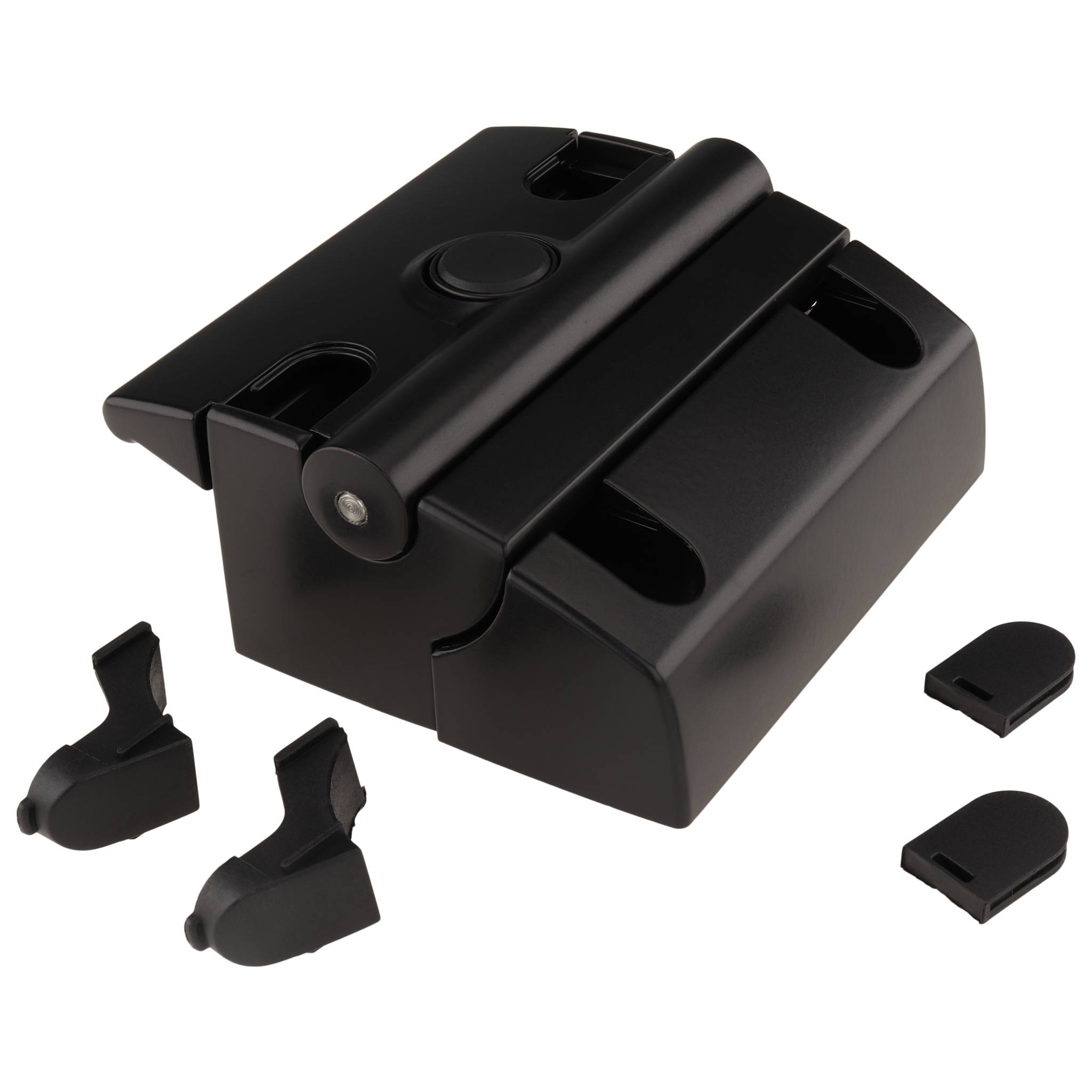 Verschluß, Fallenverschluss PRO, 99x107x46, Aluminiumdruckguß, pulverbeschichtet, schwarz