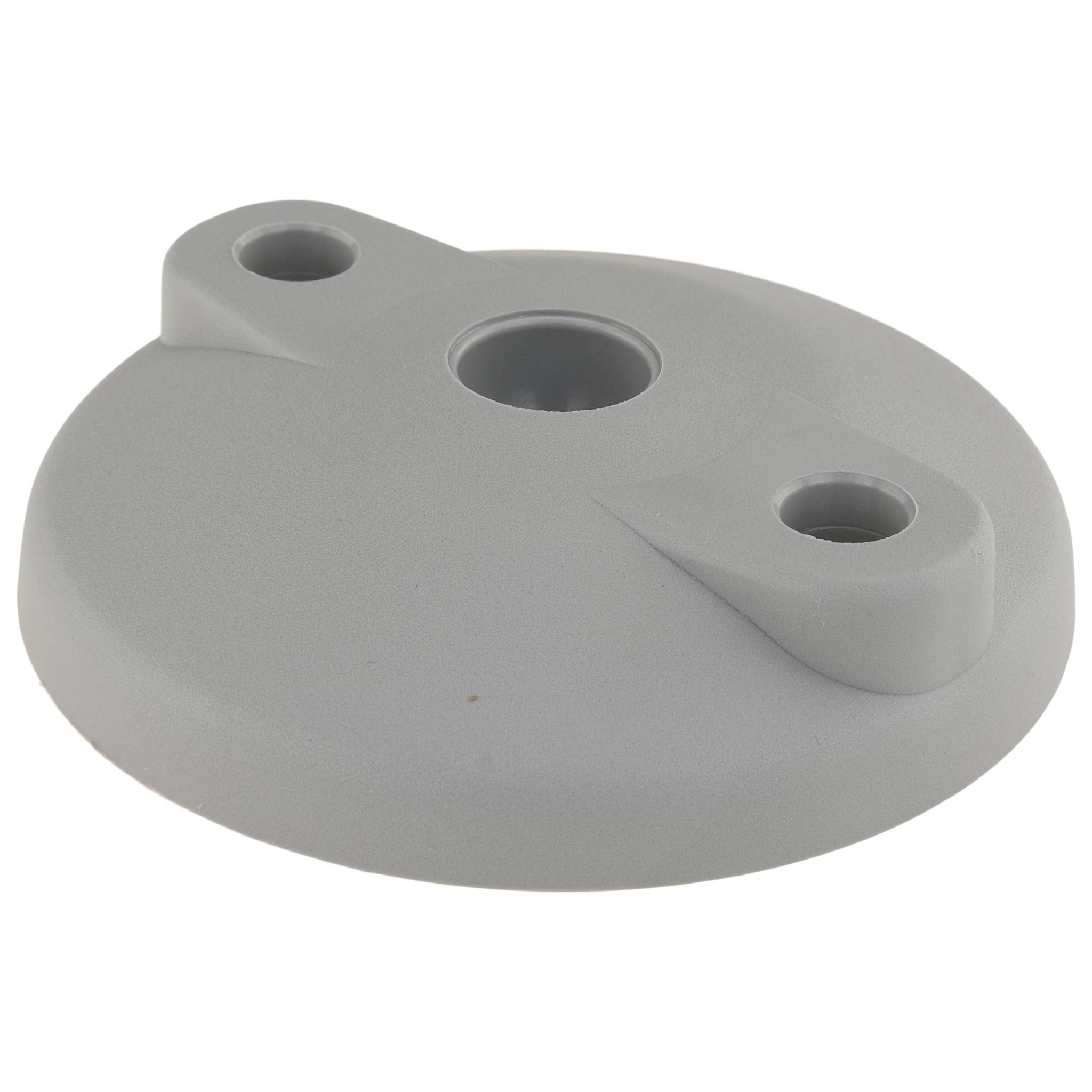 Teller, Fußteller, 80, Kunststoff PA glaskugelverstärkt, grau