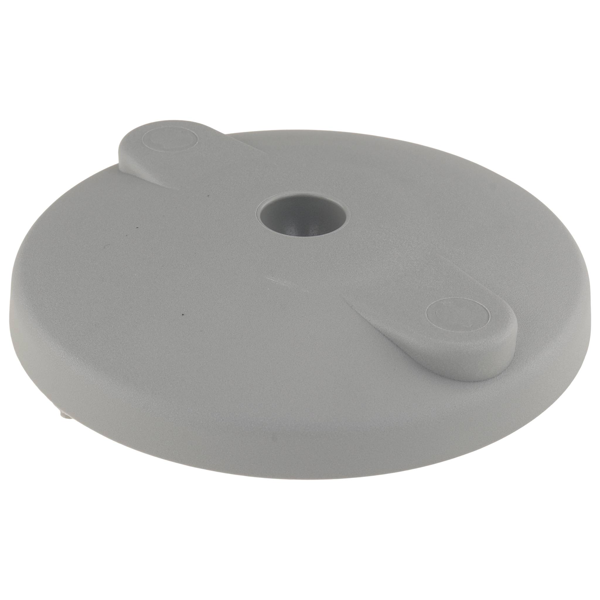 Teller, Fußteller, 100, Kunststoff PA glaskugelverstärkt, grau