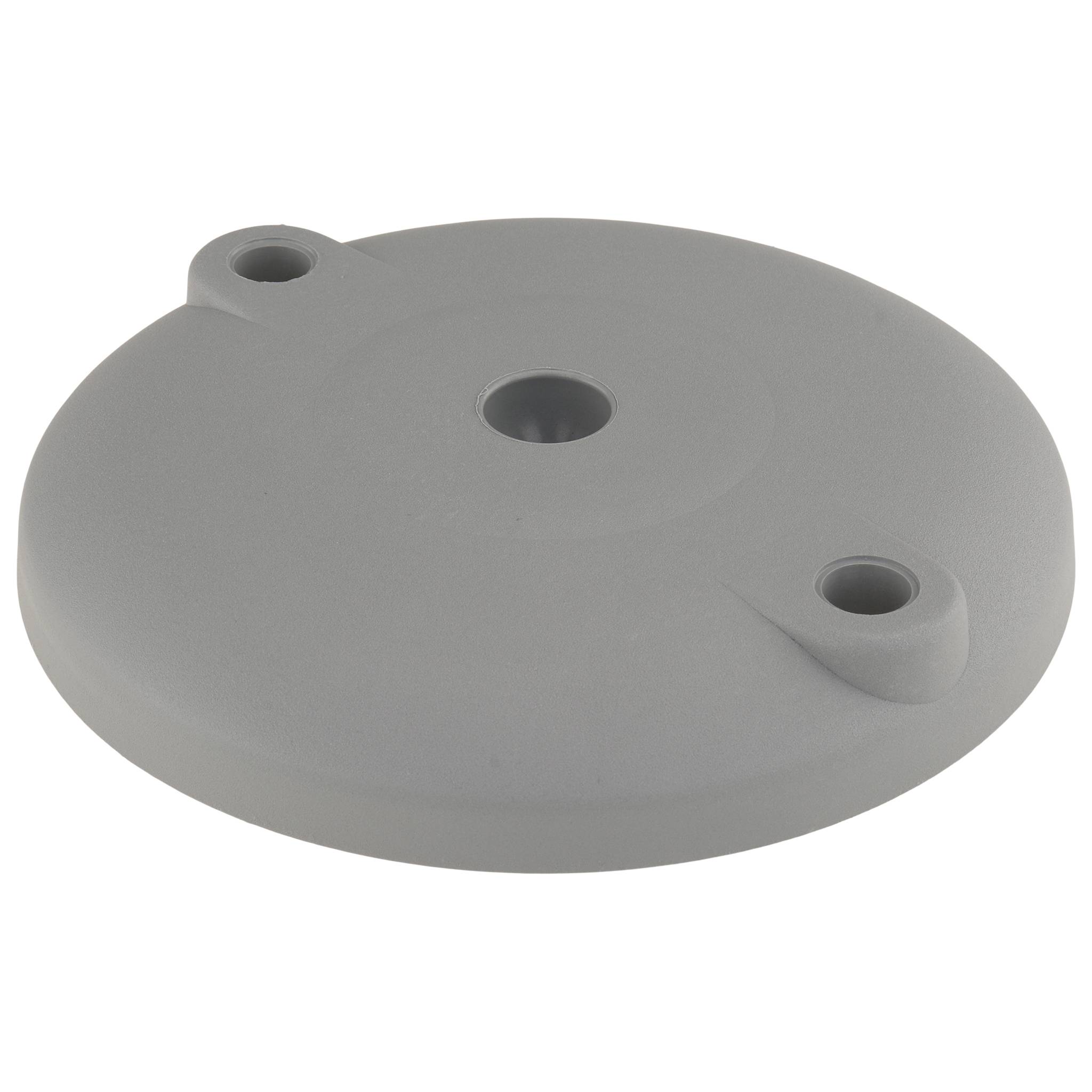 Teller, Fußteller, 120, Kunststoff PA glaskugelverstärkt, grau