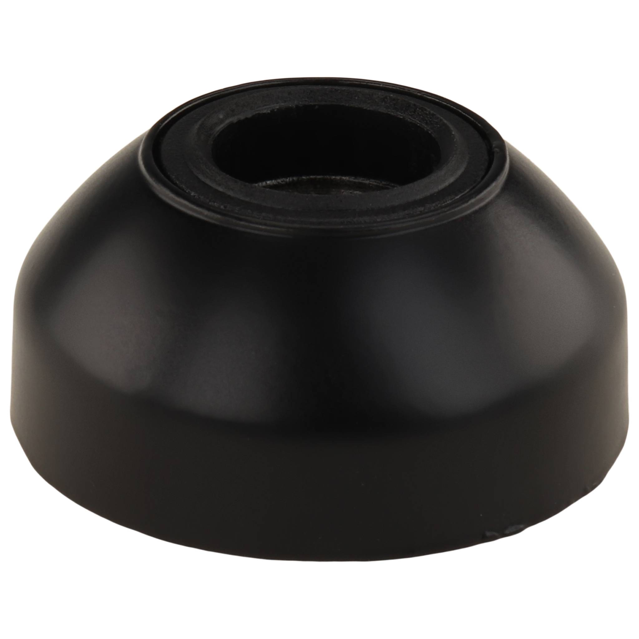 Teller, Fußteller, 40, Zink-Druckguß, pulverbeschichtet, schwarz