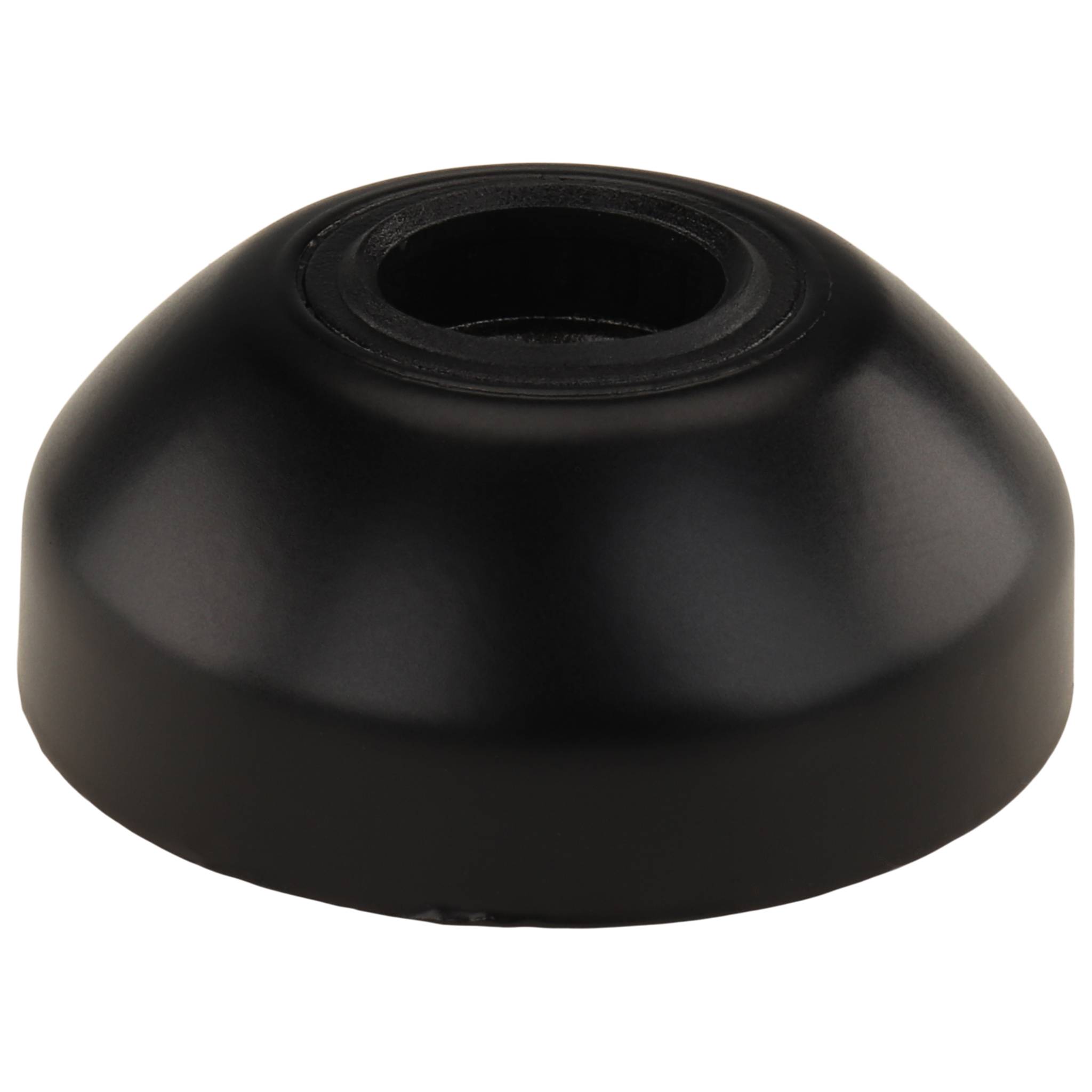 Teller, Fußteller, 45, Zink-Druckguß, pulverbeschichtet, schwarz