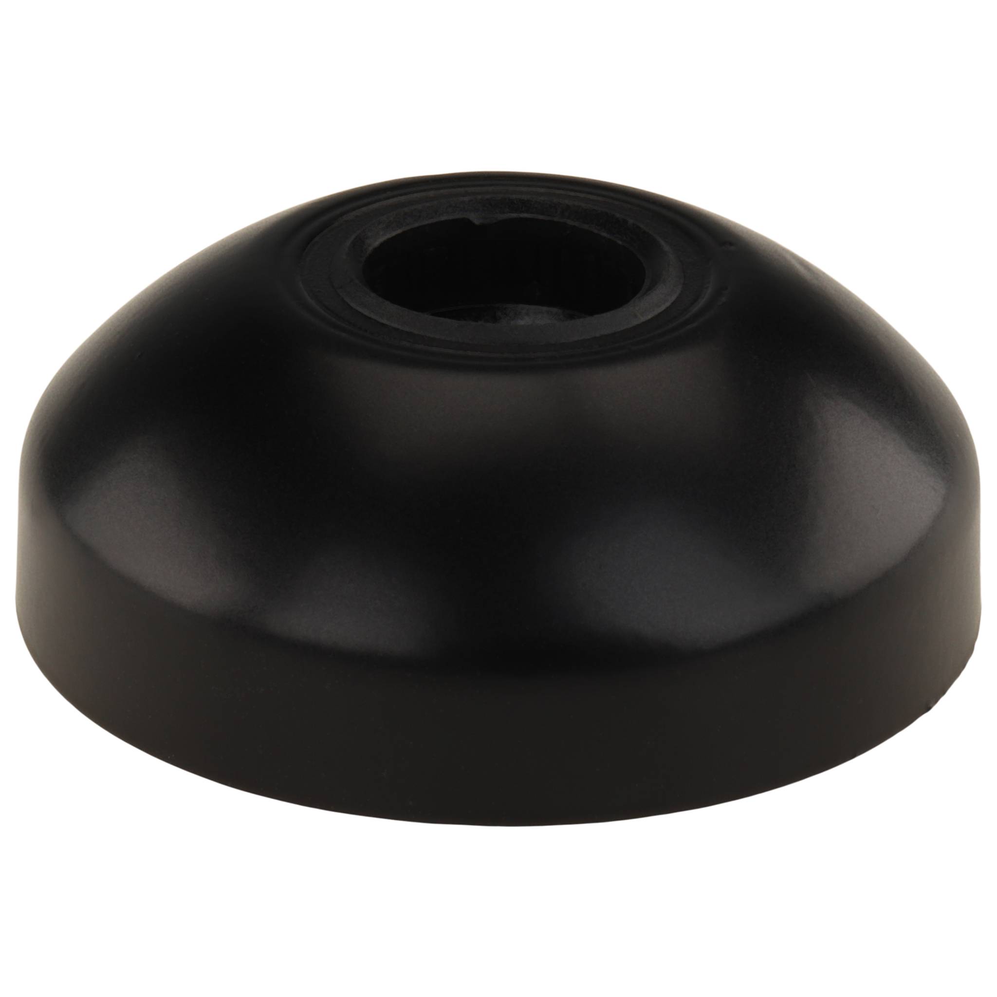 Teller, Fußteller, 50, Zink-Druckguß, pulverbeschichtet, schwarz