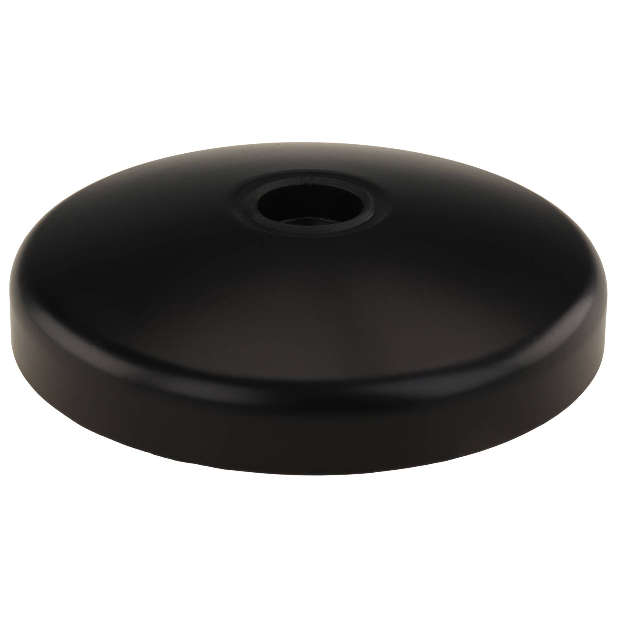 Teller, Fußteller, 80, Zink-Druckguß, pulverbeschichtet, schwarz