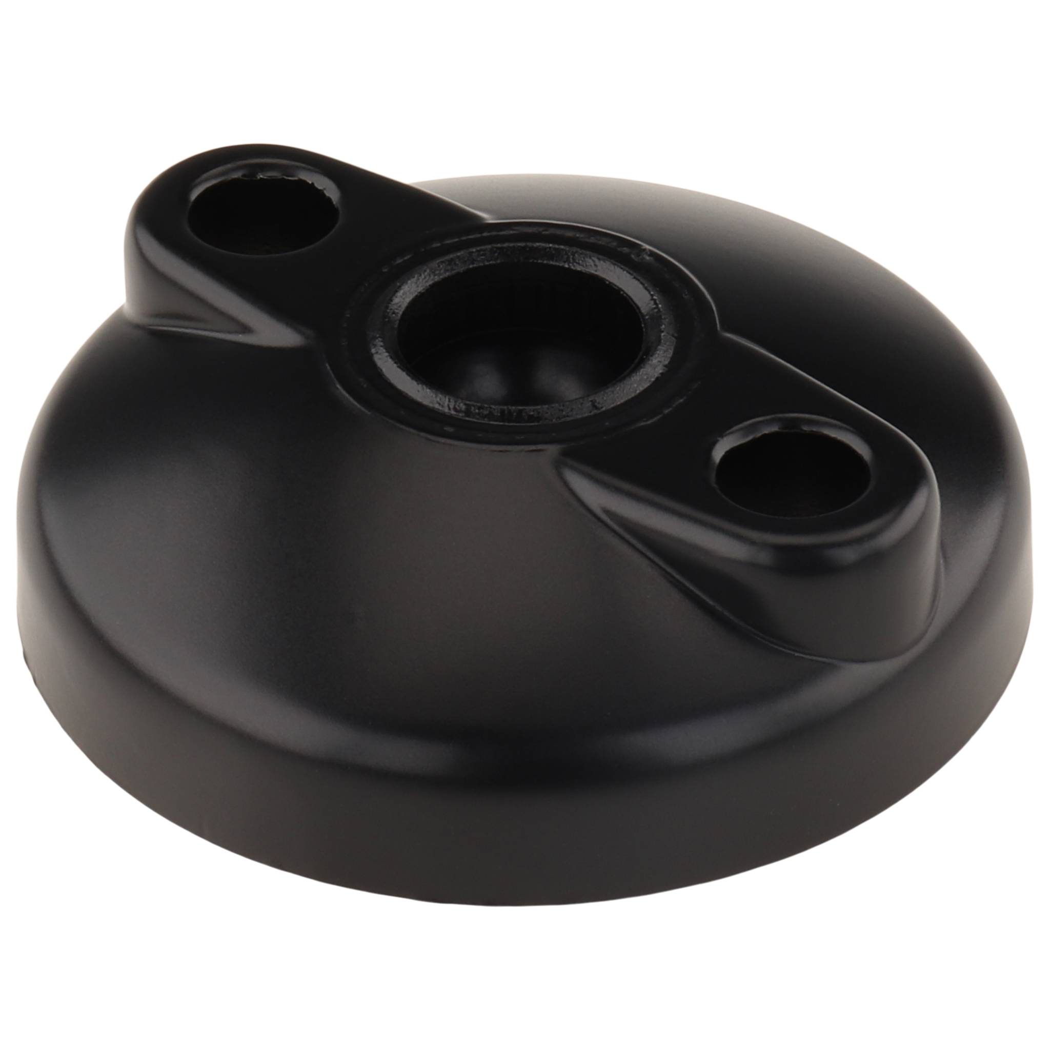 Teller, Fußteller, 60, Zink-Druckguß, pulverbeschichtet, schwarz