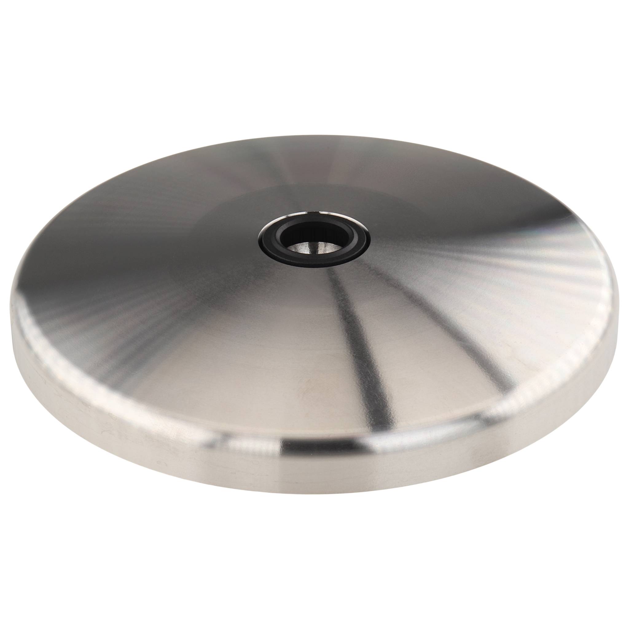 Teller, Fußteller, 120, Edelstahl, blank