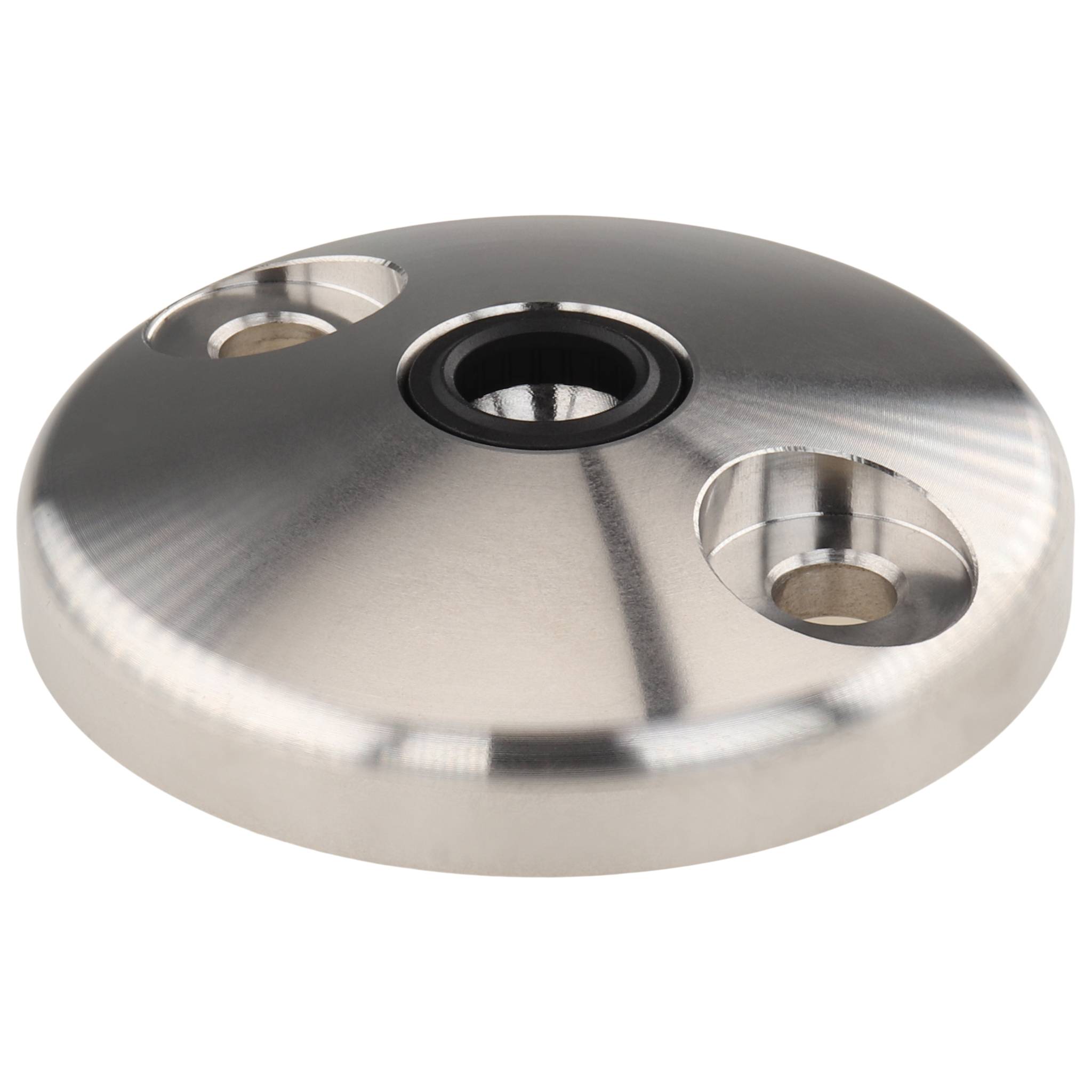 Teller, Fußteller, 80, Edelstahl, blank