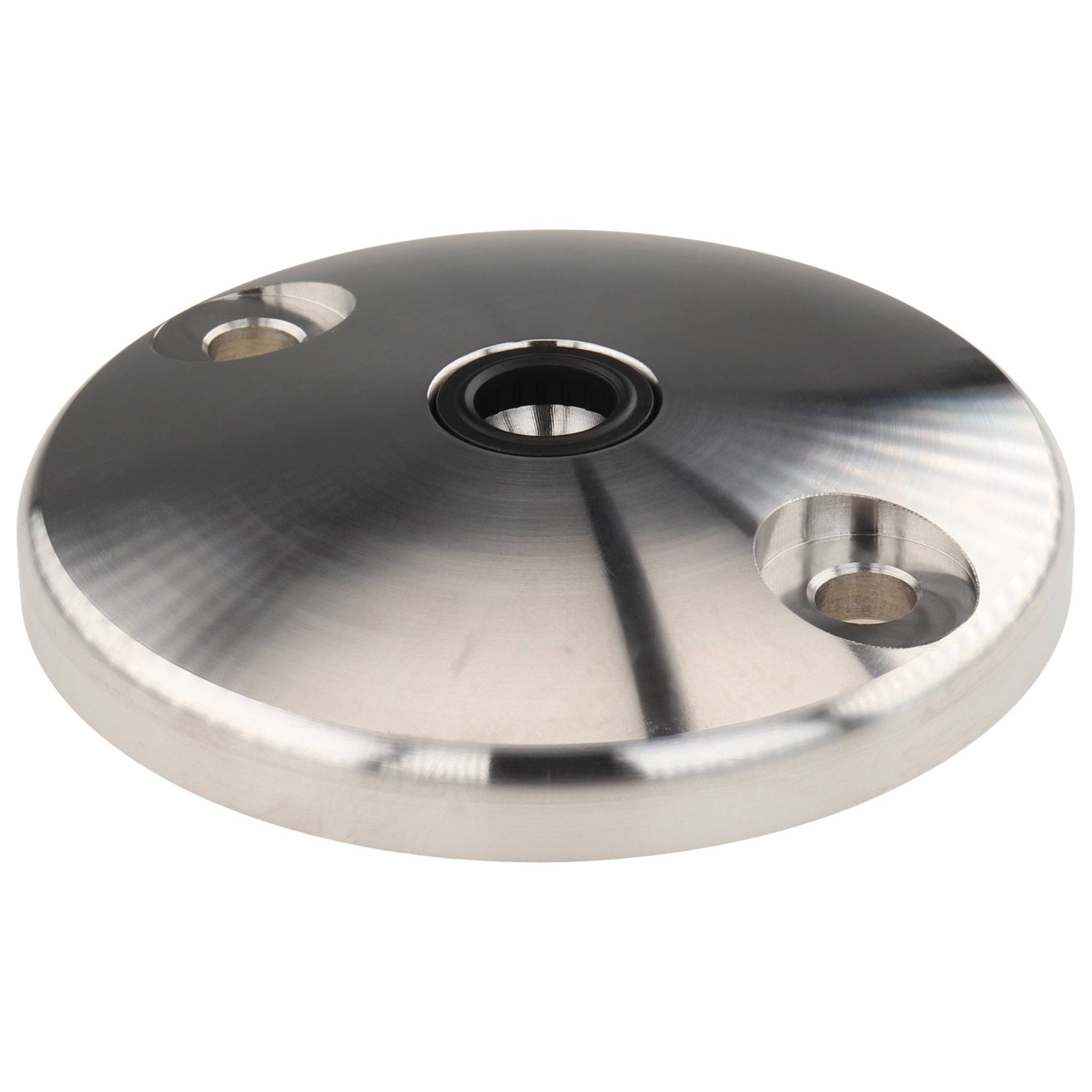 Teller, Fußteller, 100, Edelstahl, blank