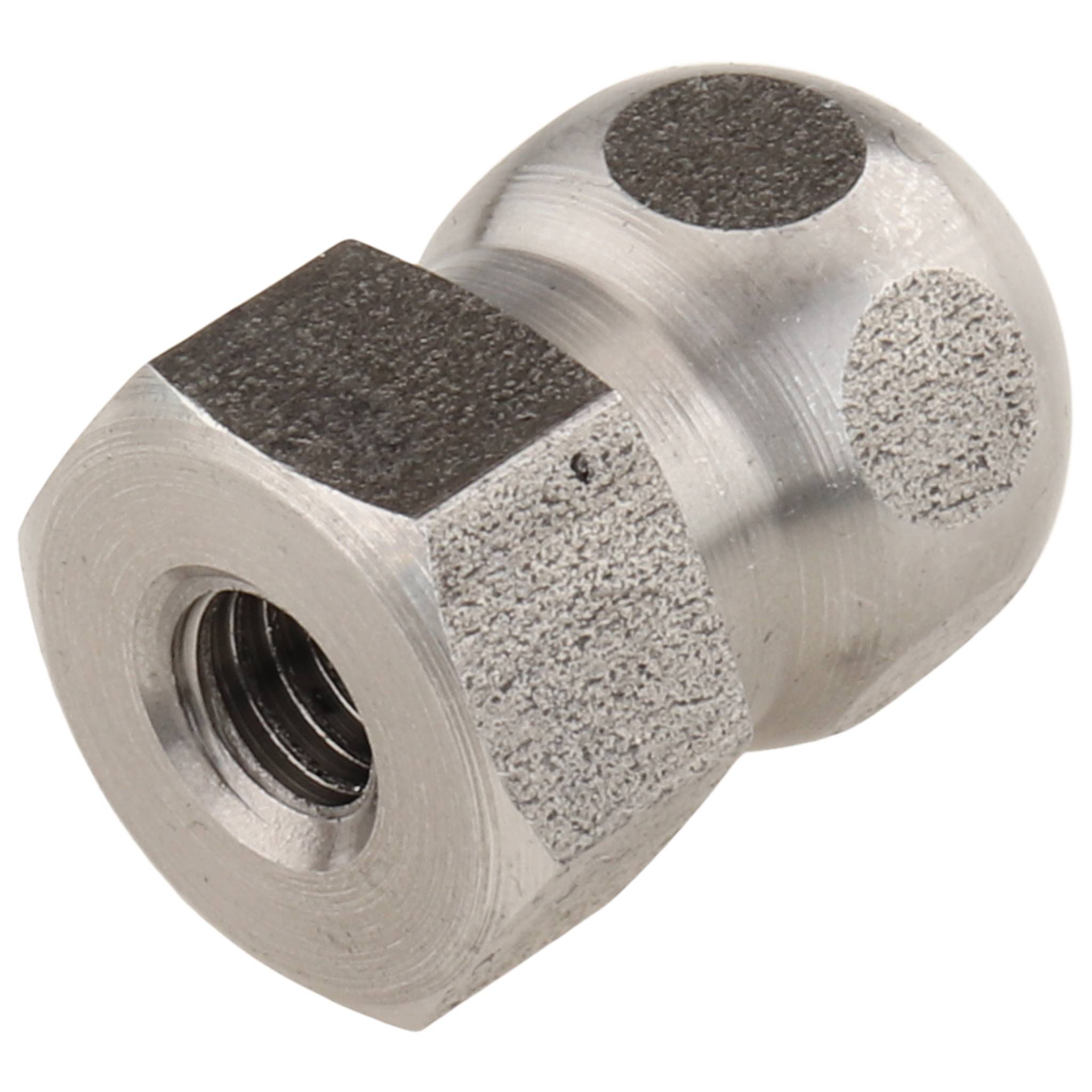 Kugelkopf, M6x10, Edelstahl, blank